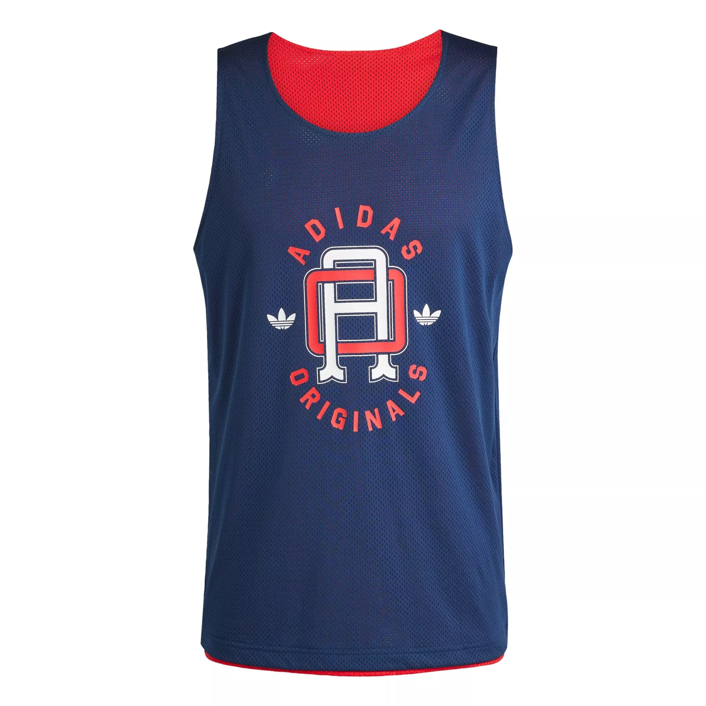 adidas Originals Men's Varsity Mesh Tank -Indigo - INDIGO