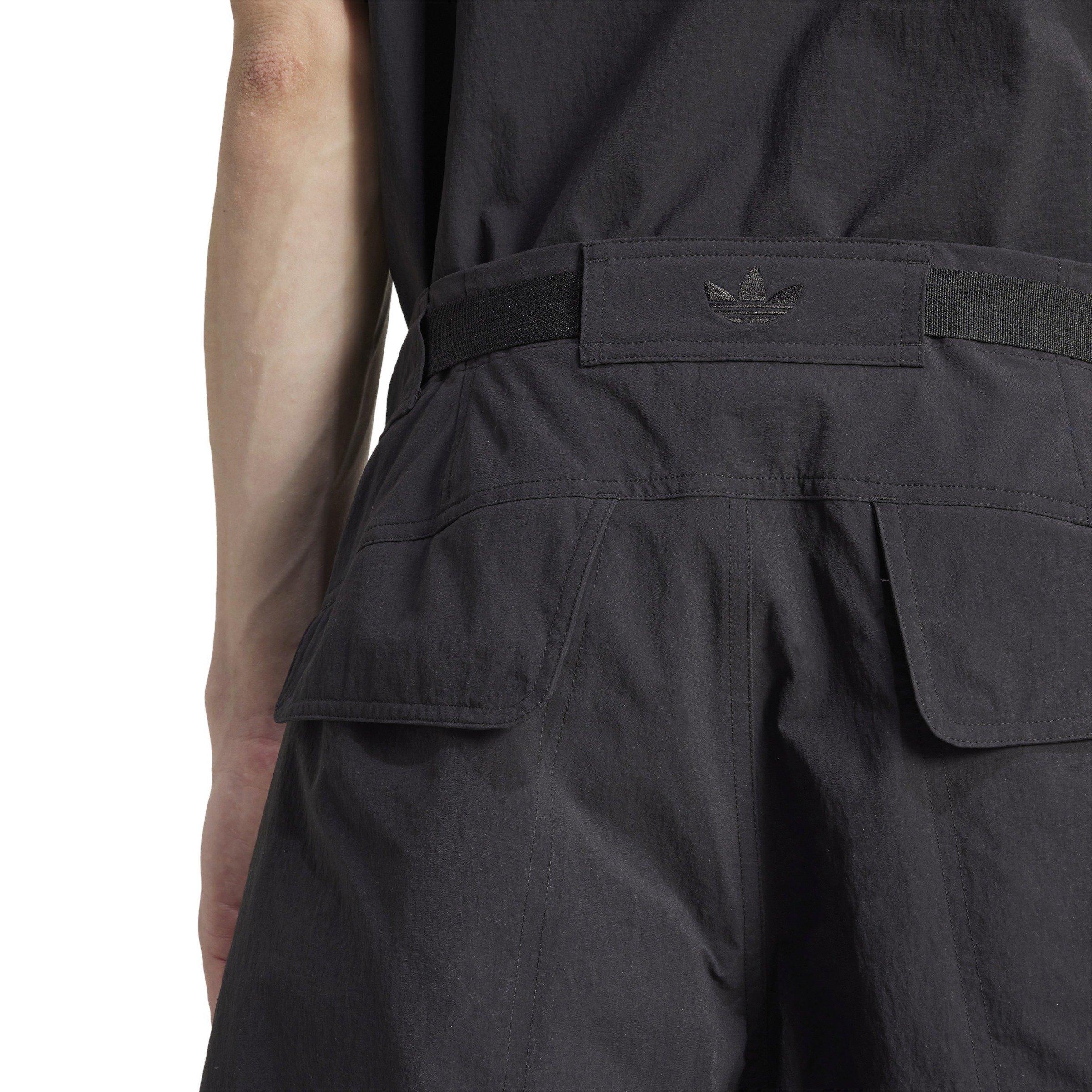 adidas Originals Men's Premium Essentials Utility Cargo Shorts -Black - BLACK Thumbnail View 3