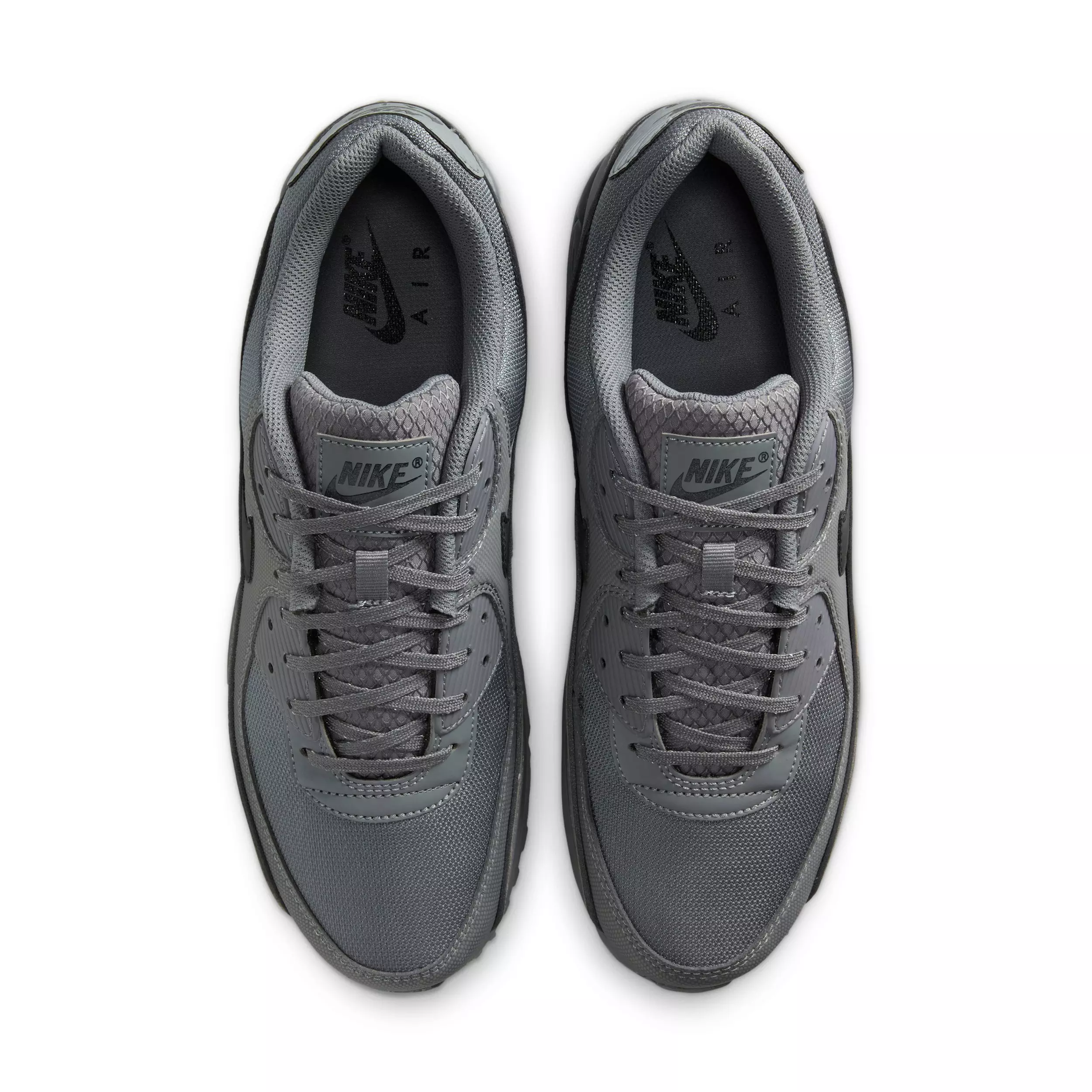 Nike Air Max 90 Premium "Smoke Grey/Smoke Grey/Black" Men's Shoe - GREY/GREY/BLACK