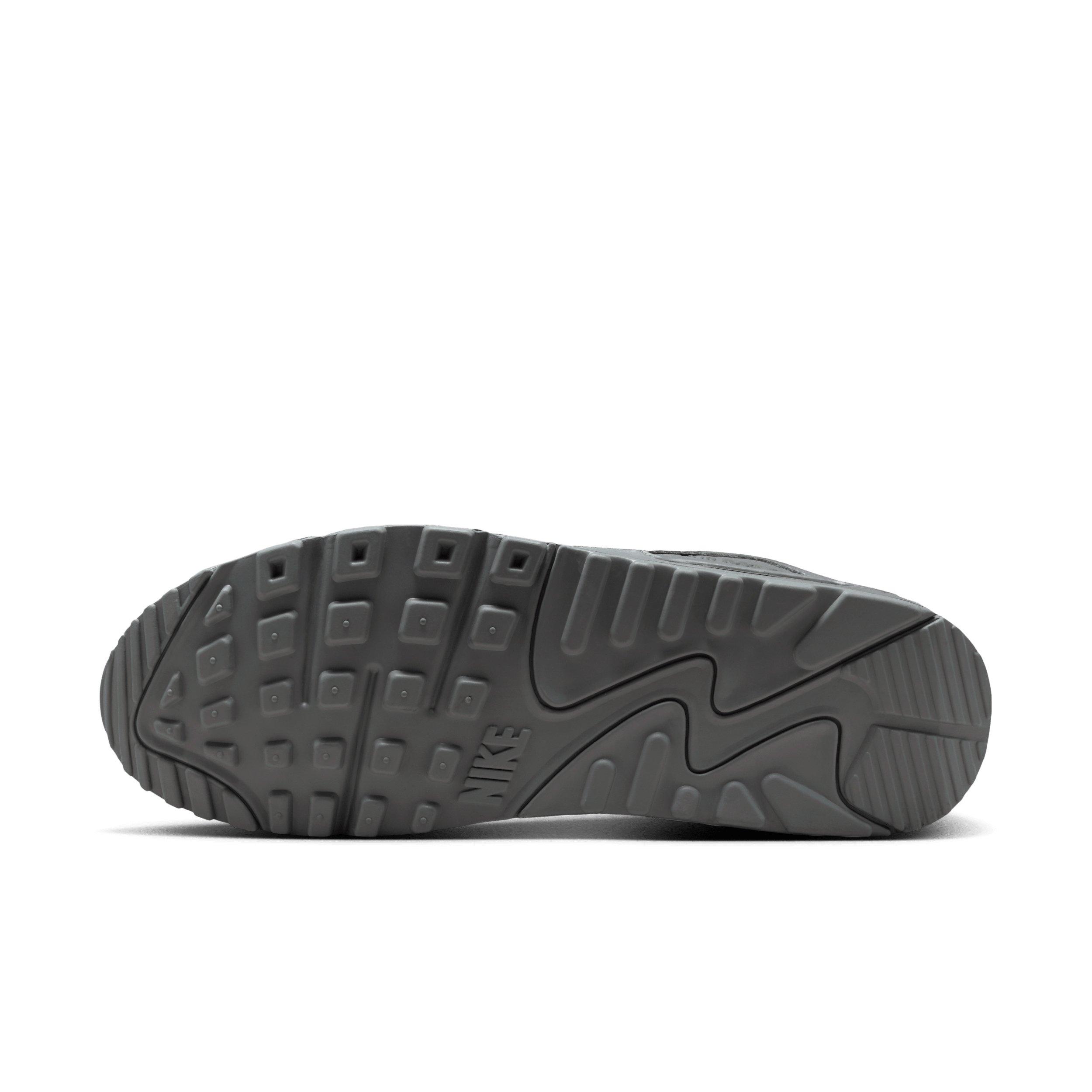 Nike Air Max 90 Premium "Smoke Grey/Smoke Grey/Black" Men's Shoe - GREY/GREY/BLACK Thumbnail View 6