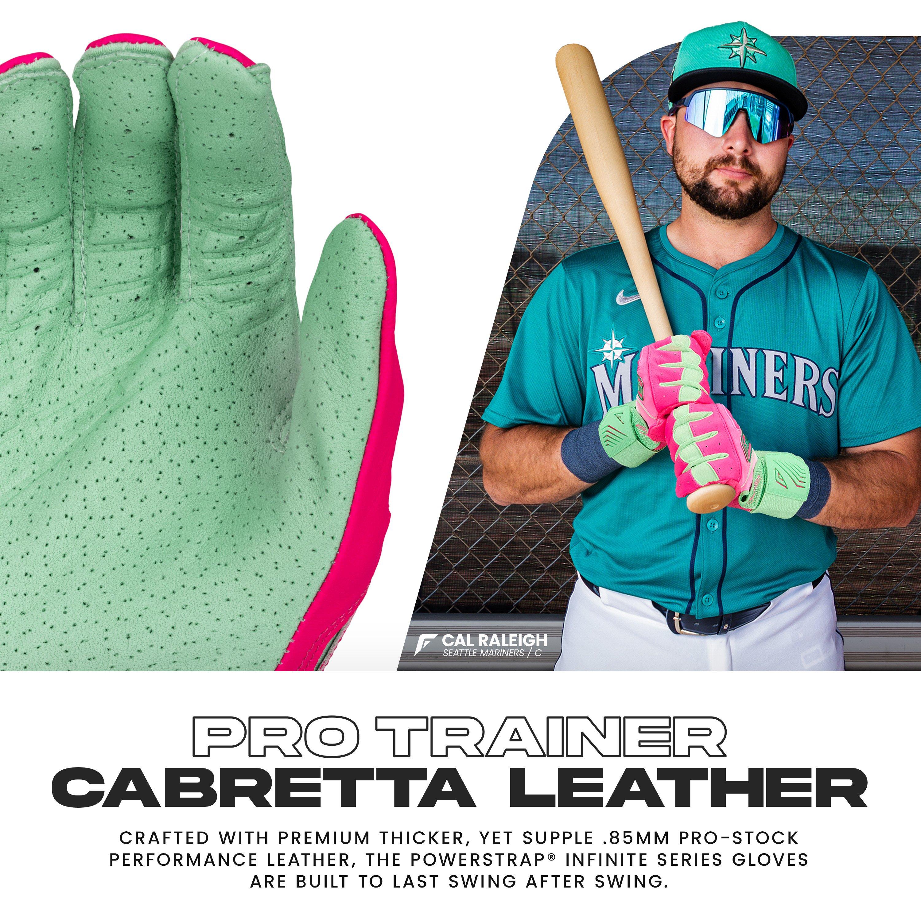 Franklin Sports Big Kids' MLB Powerstrap Batting Gloves - Aurora - AURORA