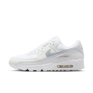 Nike Air Max 90 Premium "White/White/Metallic Silver" Men's Shoe
