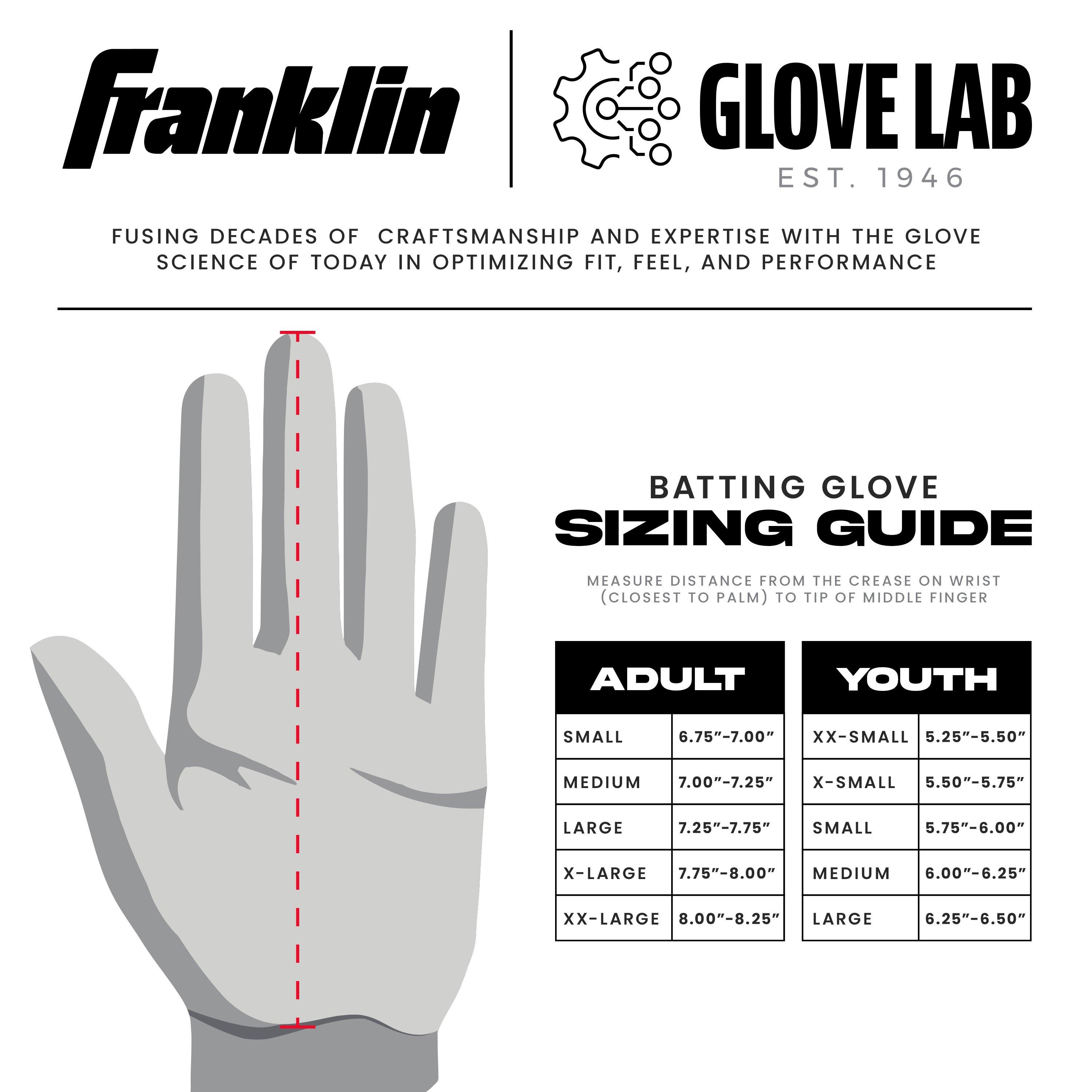 Franklin Sports Big Kids' MLB Powerstrap Batting Gloves - Mocha/Vanilla - MOCHA/VANILLA