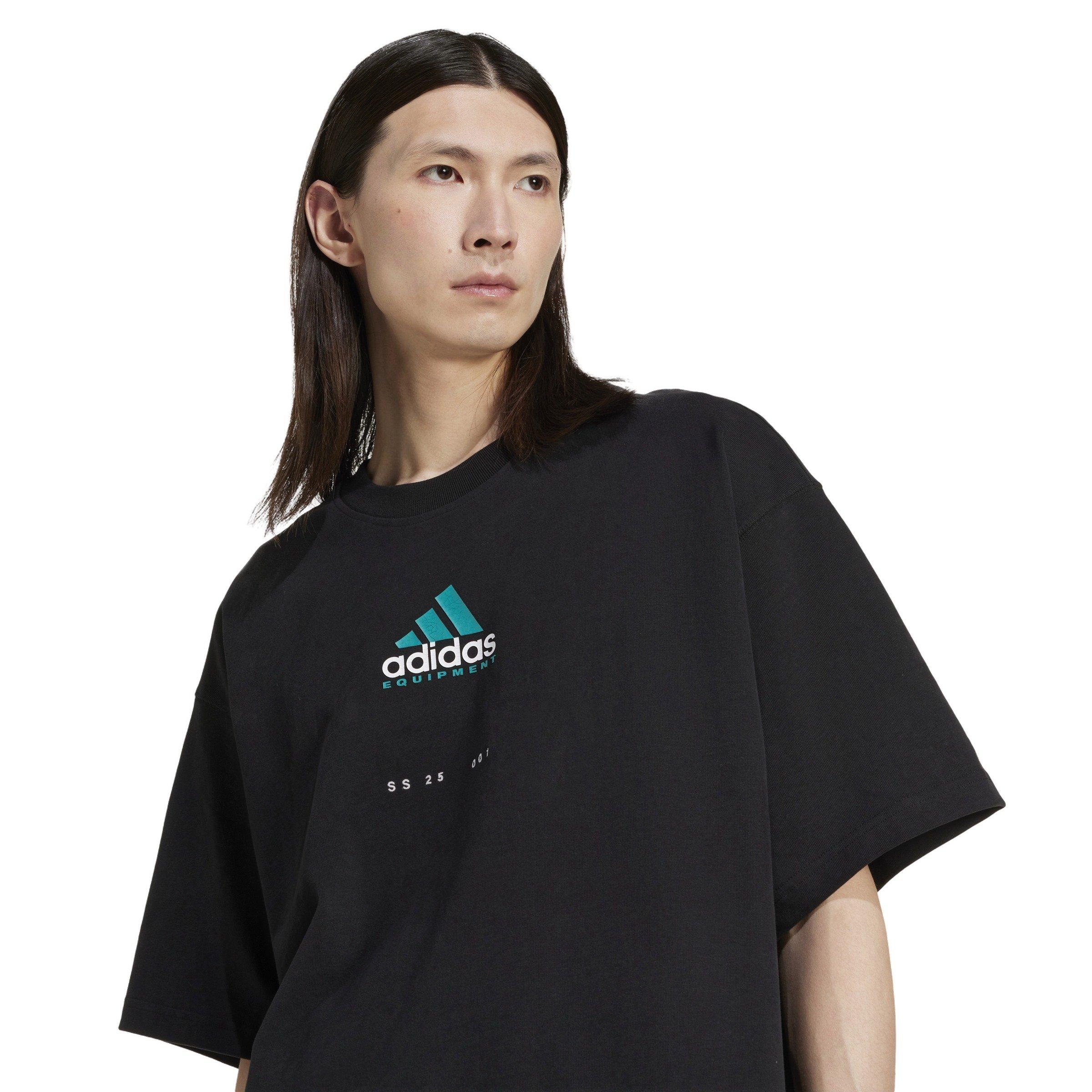 adidas Originals Men's EQT Graphic T-Shirt -Black - BLACK Thumbnail View 3