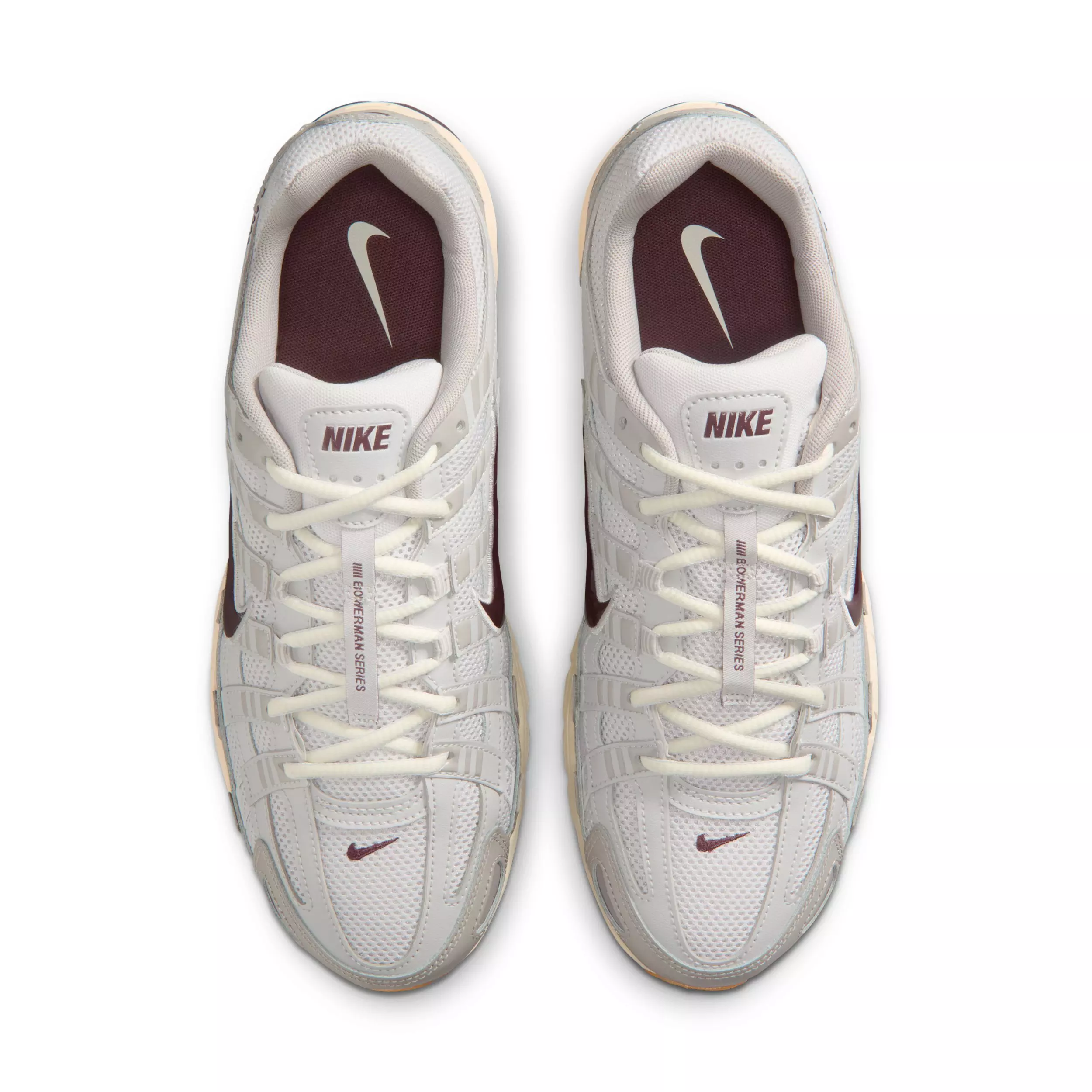 Nike P-6000 "College Grey/Vast Grey/Coconut Milk/Burgundy Crush" Men's Shoe - GREY/GREY/MILK/BURGUNDY