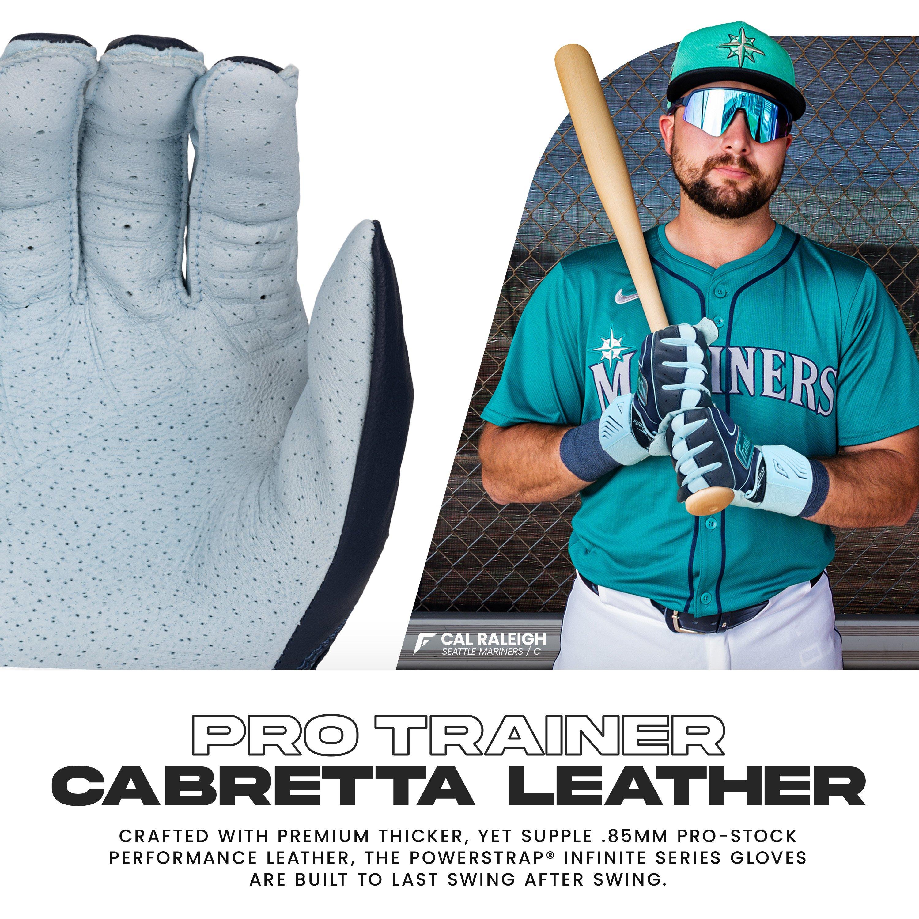 Franklin Sports Big Kids' MLB Powerstrap Batting Gloves - Artic - ARTIC