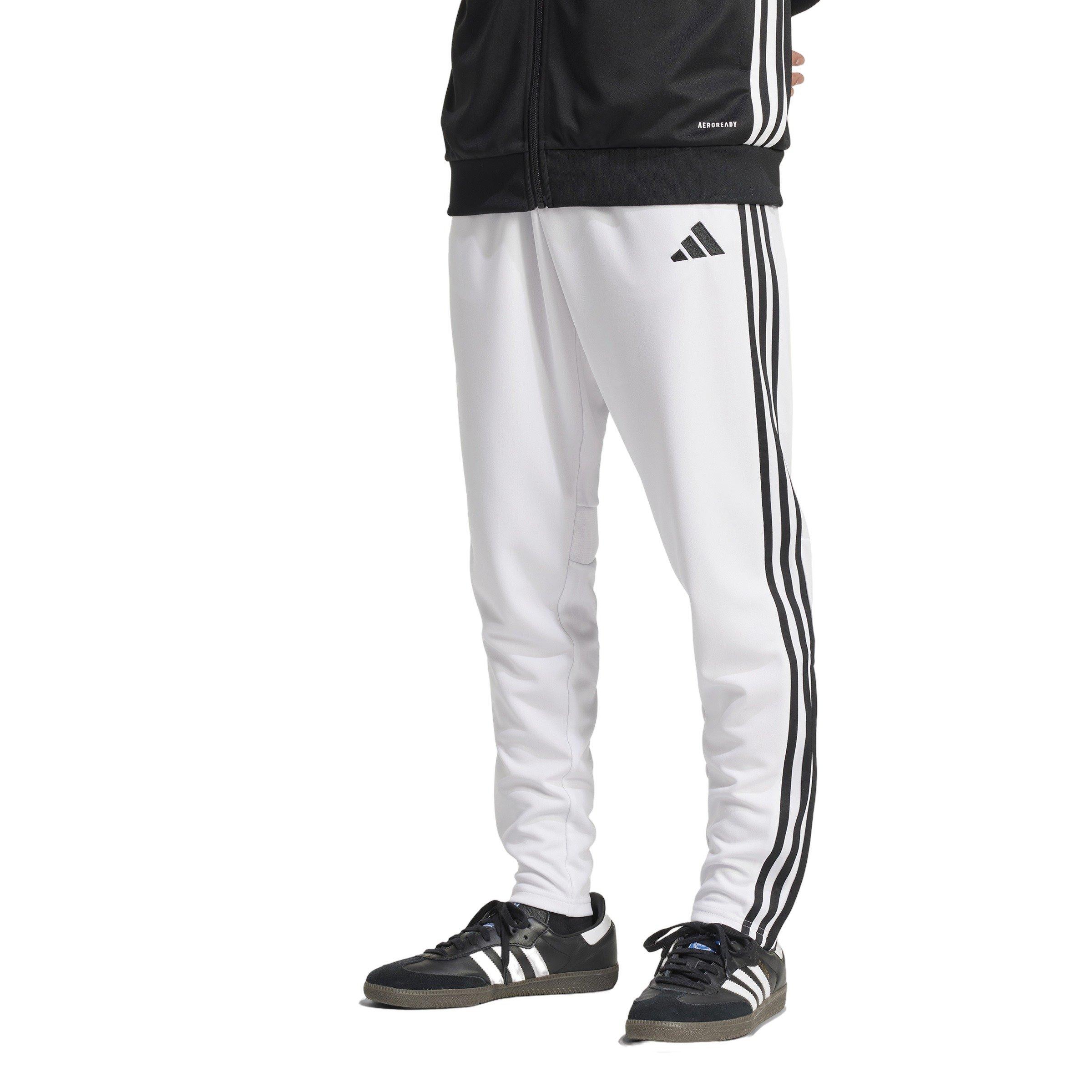 adidas Men's Tiro 25 Essentials Training Tracksuit Bottoms - White/Black - WHITE/BLACK Thumbnail View 1