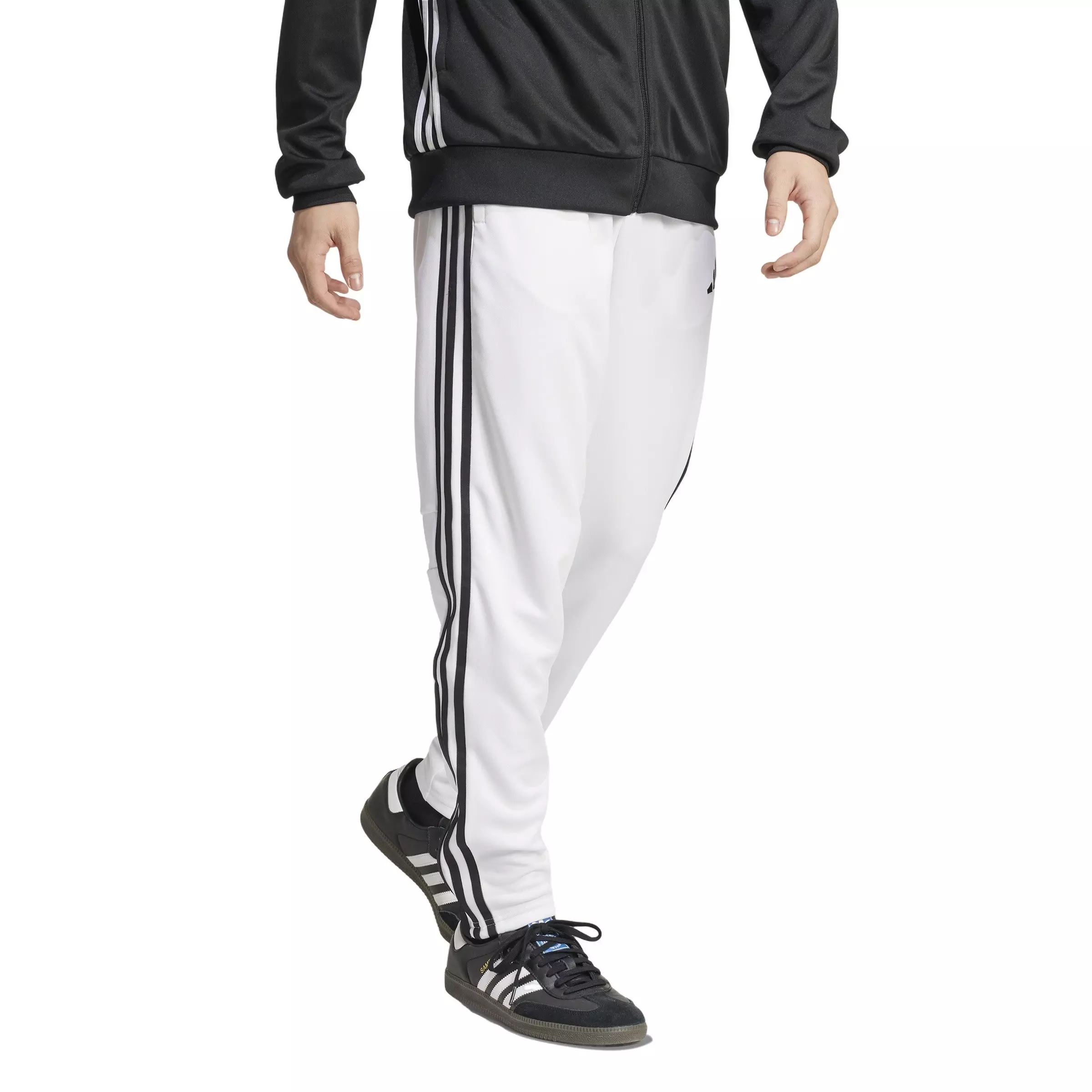 adidas Men's Tiro 25 Essentials Training Tracksuit Bottoms - White/Black - WHITE/BLACK