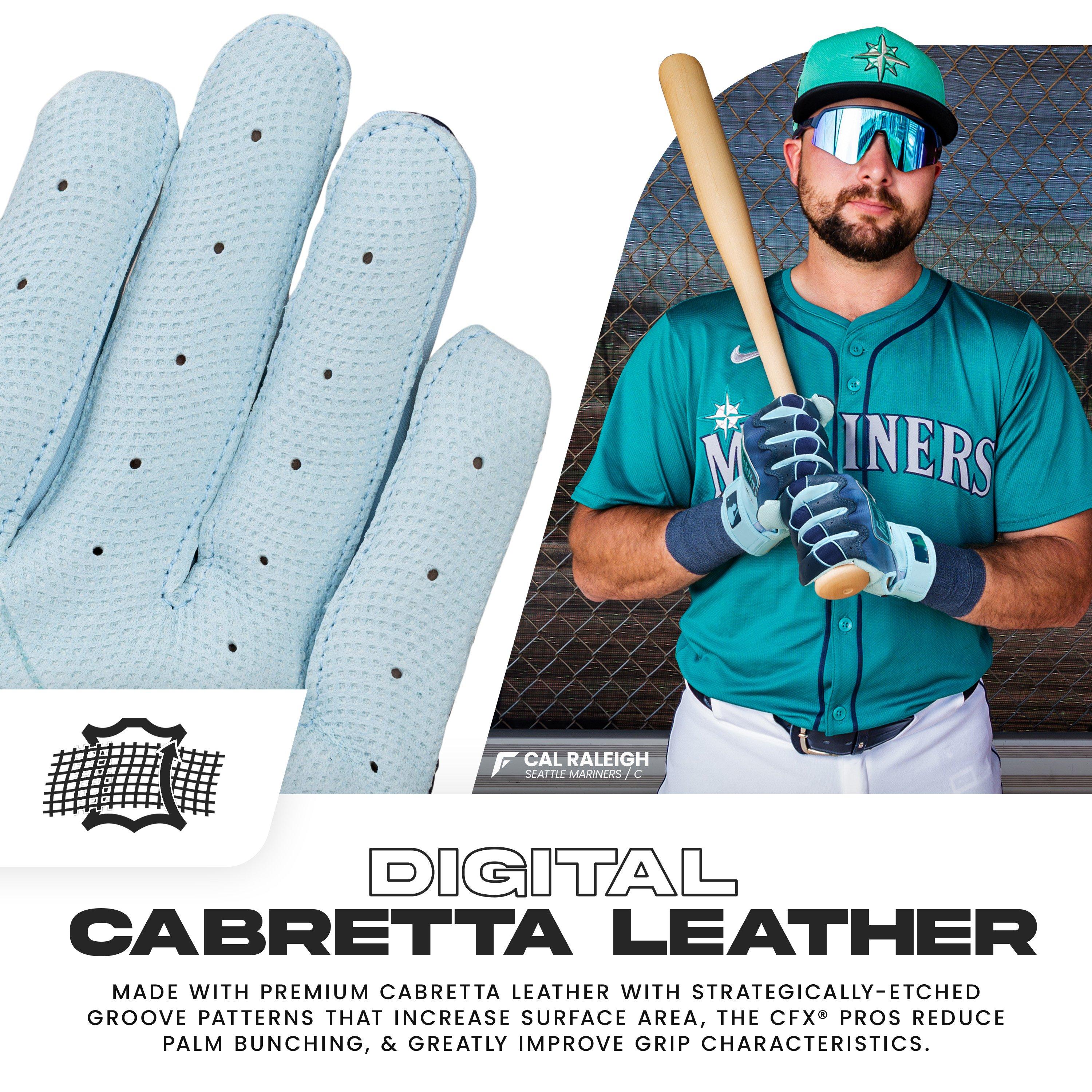 Franklin Sports Big Kids' MLB CFX Pro Fusion Batting Gloves - Artic - ARTIC