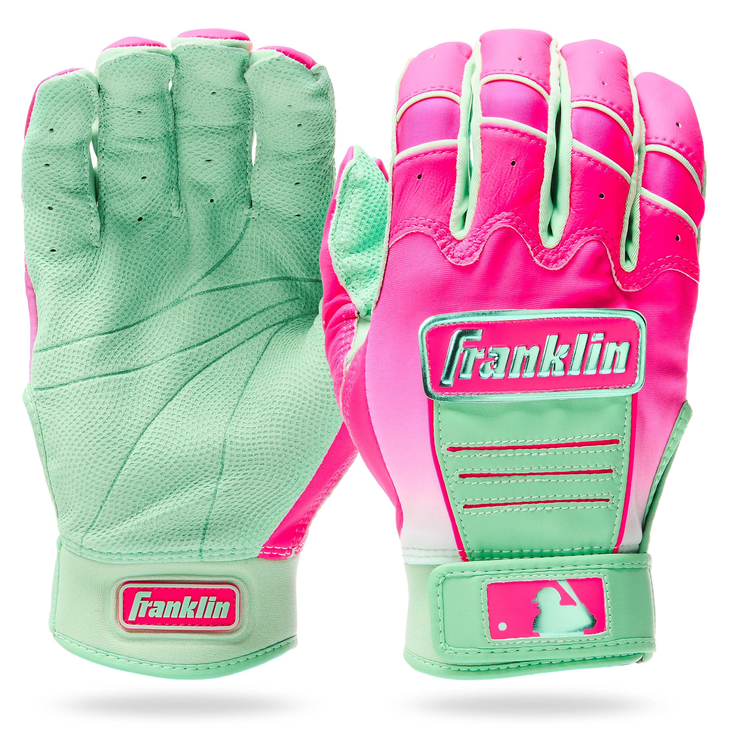 Franklin Sports Big Kids' MLB CFX Pro Fusion Batting Gloves - Aurora - AURORA