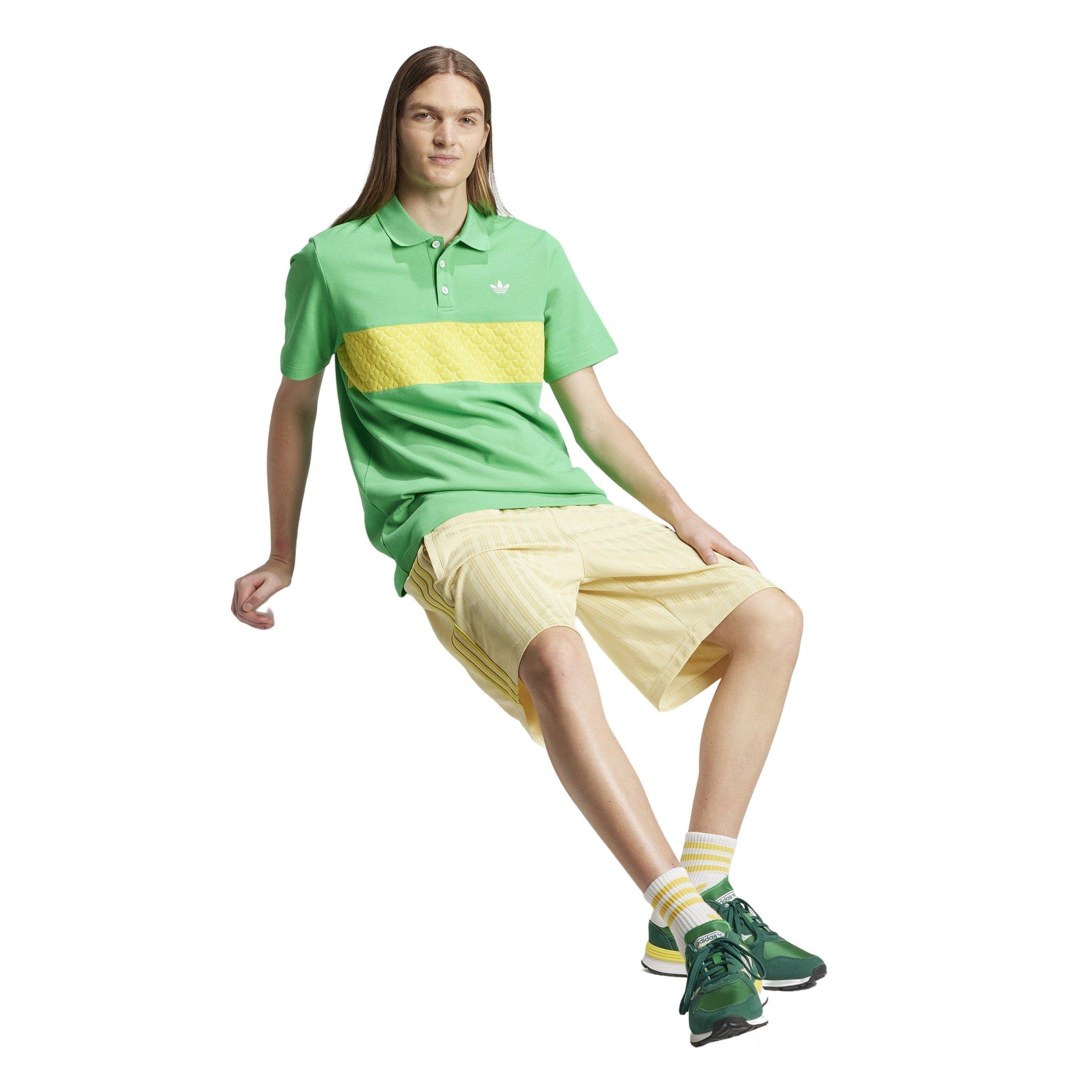 adidas Originals Men's Adicolor Shorts -Yellow - YELLOW Thumbnail View 5