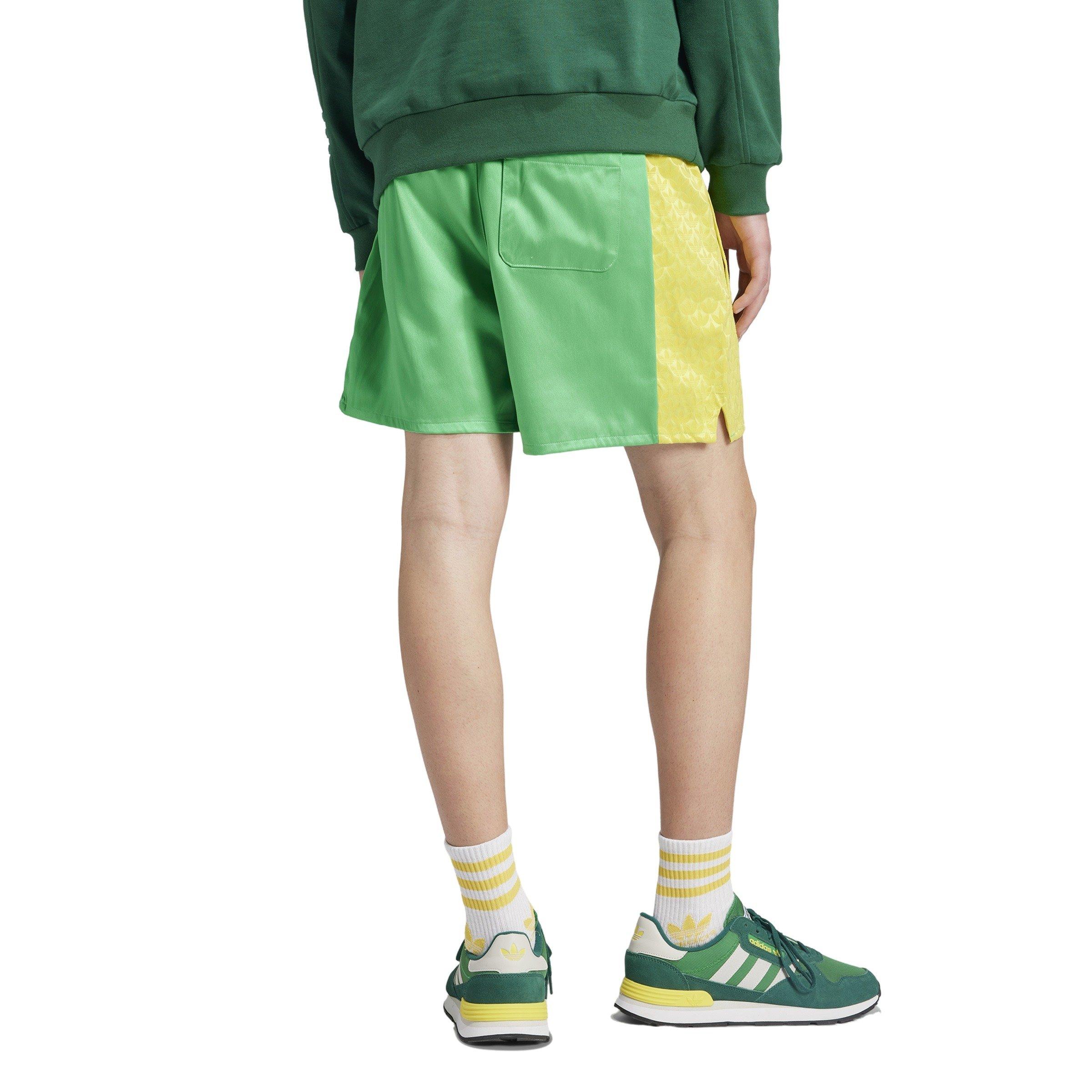 adidas Originals Men's Q2 Monogram Shorts -Green - GREEN Thumbnail View 2