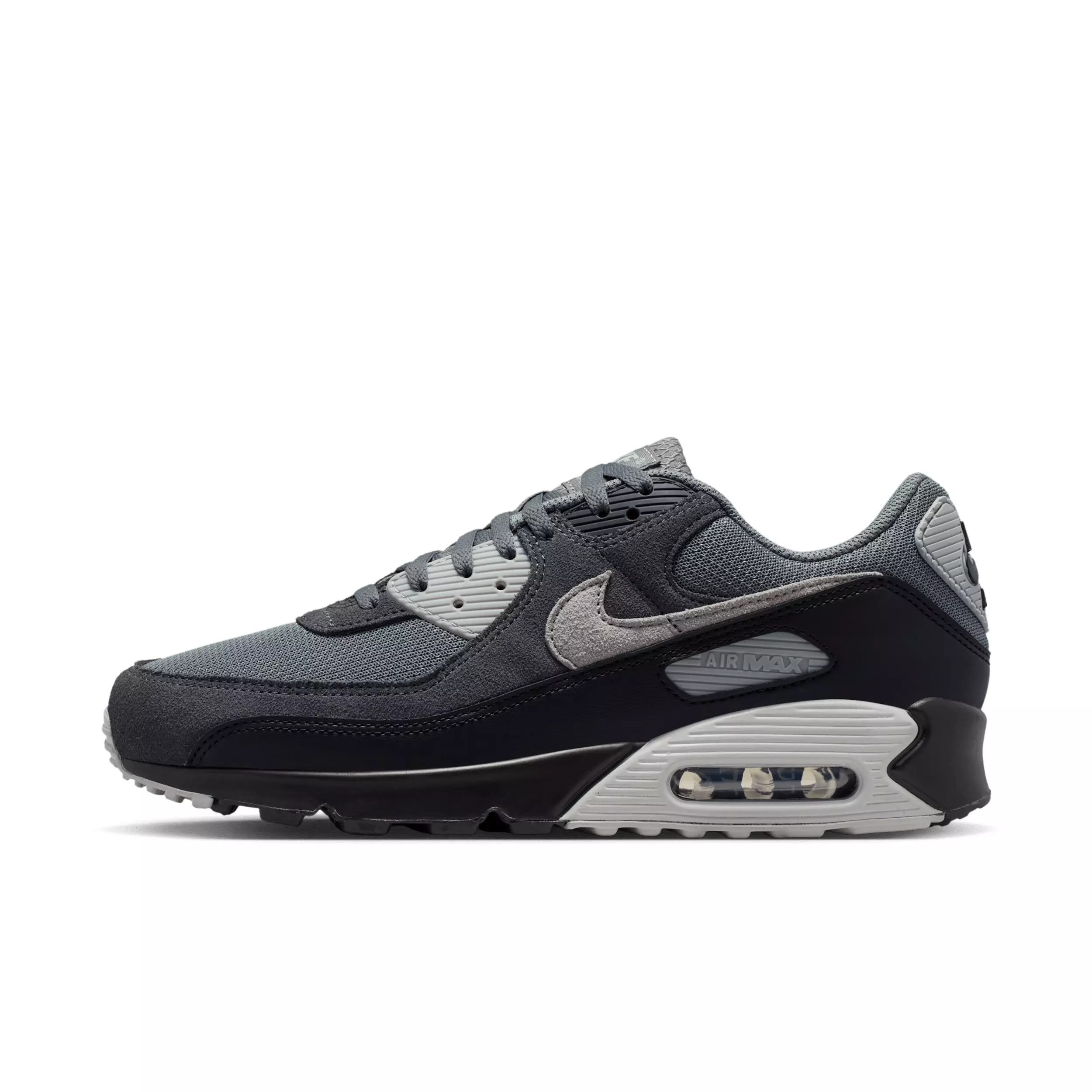 Nike Air Max 90 "Smoke Grey/Black/Dark Smoke Grey/Photon Dust" Men's Shoe - GREY/BLACK/DK GREY/DUST