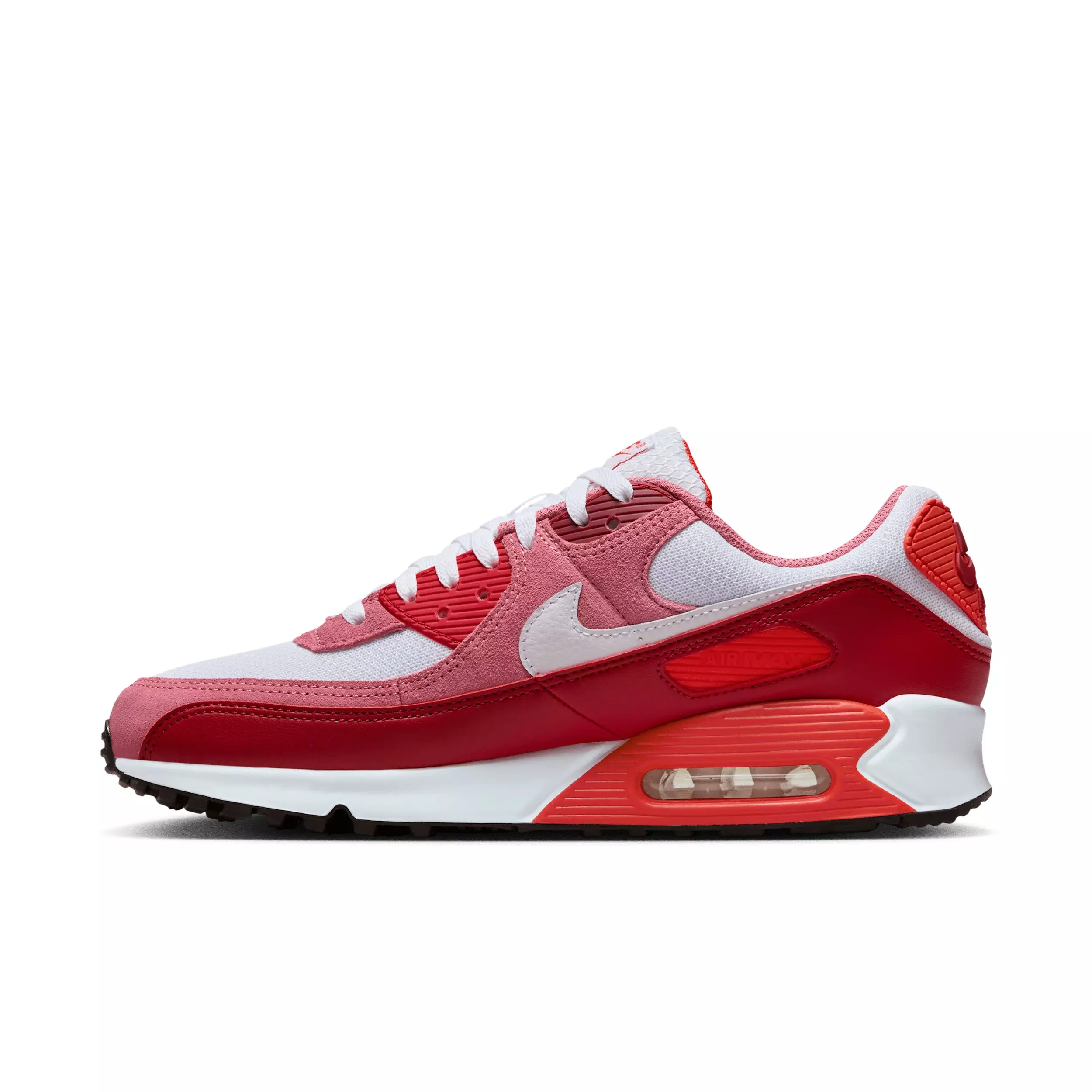 Nike Air Max 90 "Peony/Light Crimson/Team Crimson/White" Men's Shoe - PEONY/LT CRIMSON/CRIMSON/WHITE