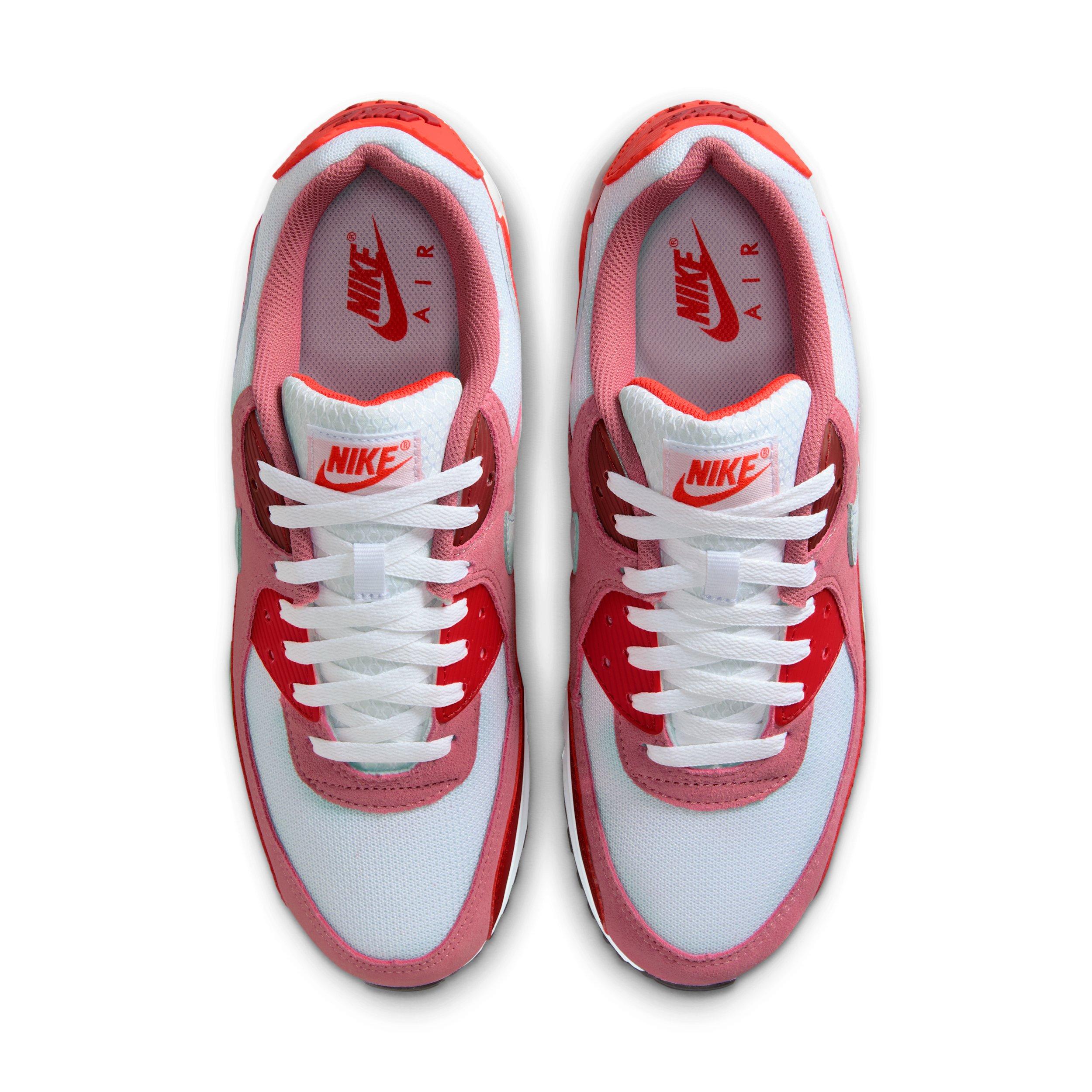 Nike Air Max 90 "Peony/Light Crimson/Team Crimson/White" Men's Shoe - PEONY/LT CRIMSON/CRIMSON/WHITE Thumbnail View 4