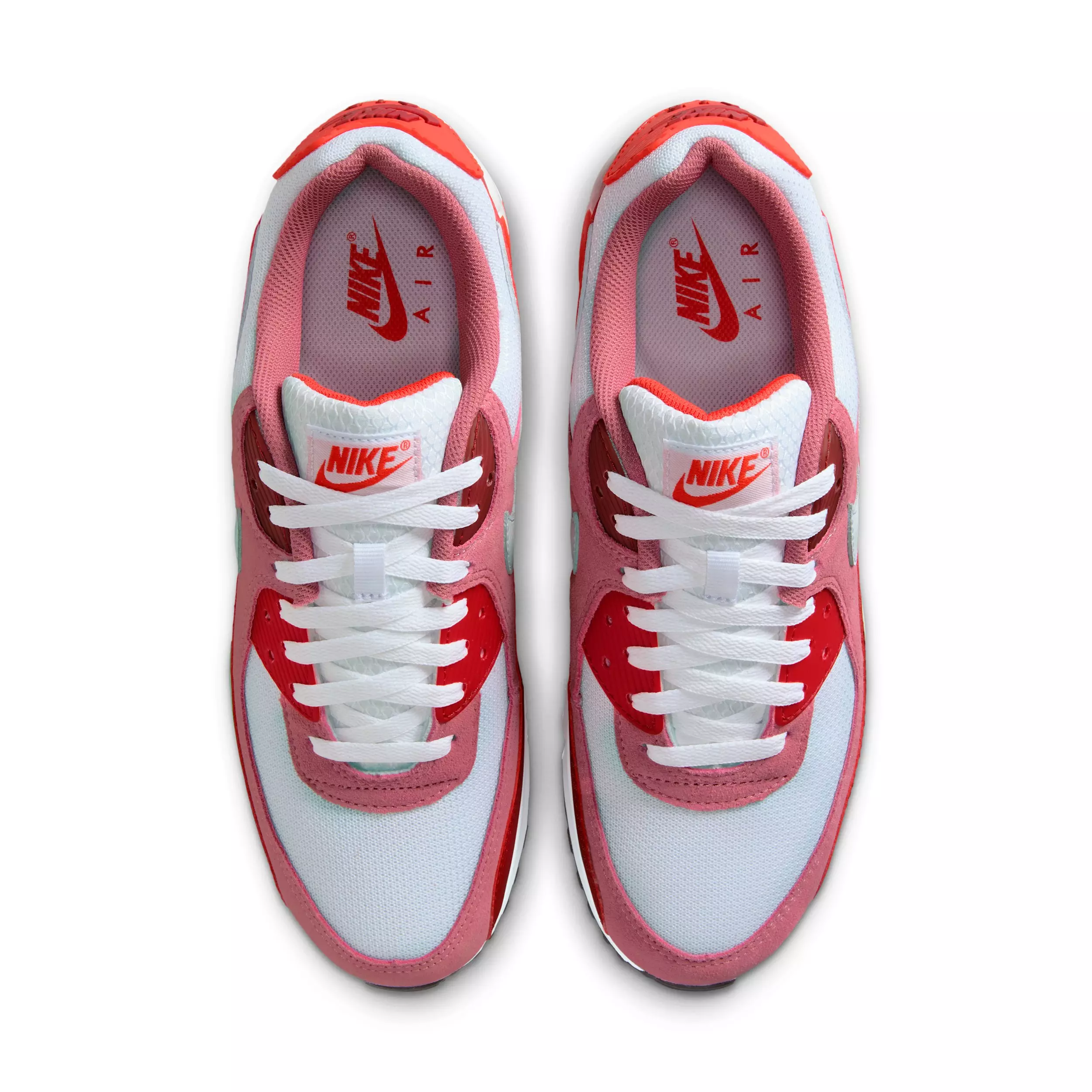 Nike Air Max 90 "Peony/Light Crimson/Team Crimson/White" Men's Shoe - PEONY/LT CRIMSON/CRIMSON/WHITE