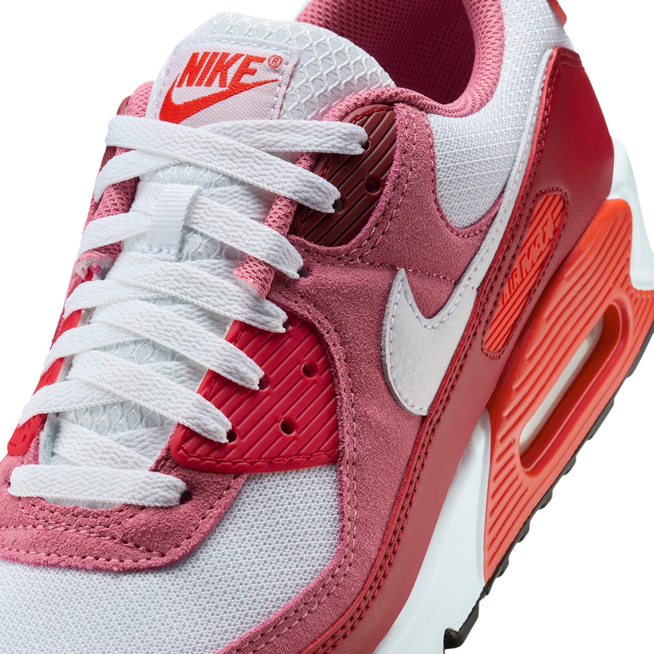 Nike Air Max 90 "Peony/Light Crimson/Team Crimson/White" Men's Shoe - PEONY/LT CRIMSON/CRIMSON/WHITE Thumbnail View 7
