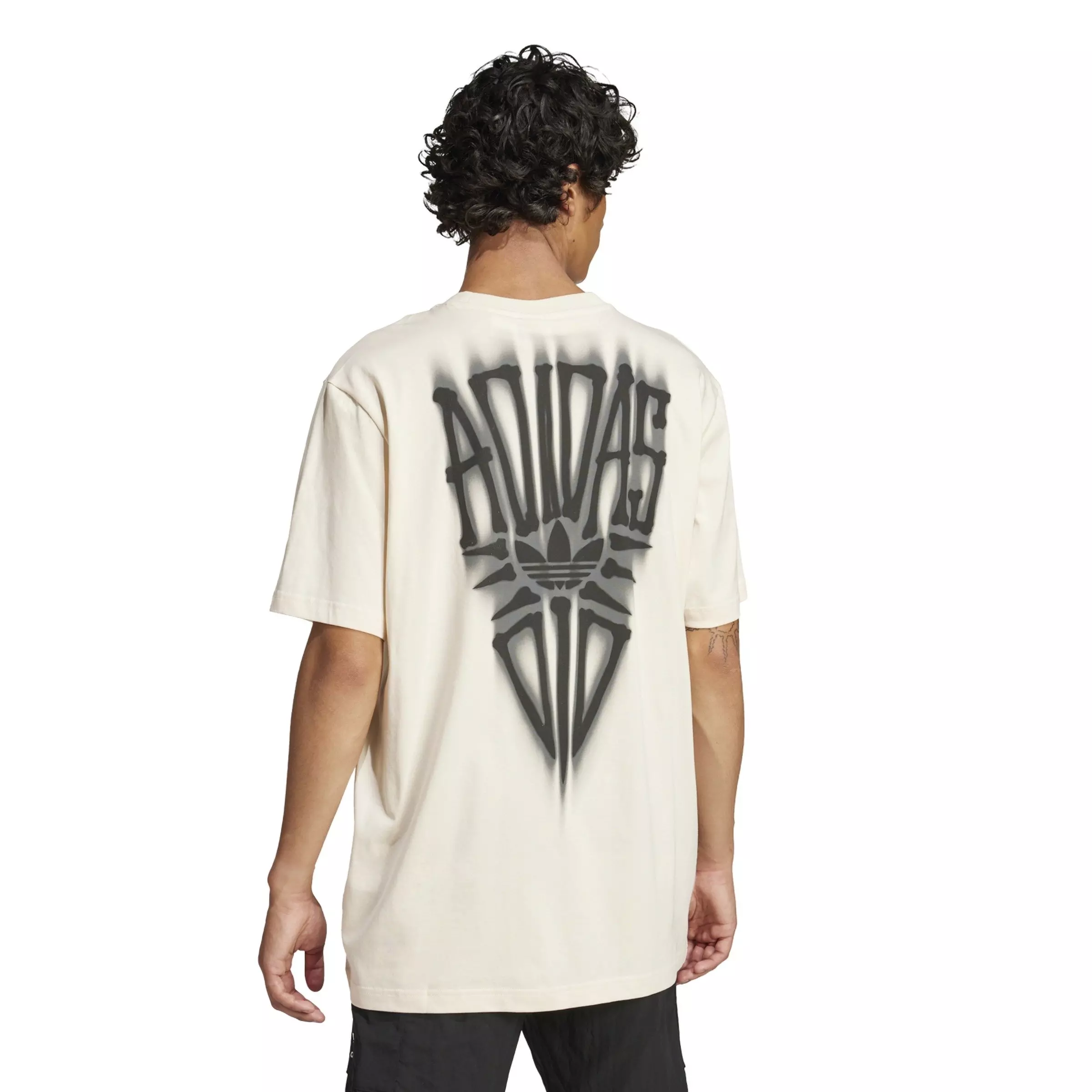 adidas Originals Men's Skeleton Back Tee -White - WHITE