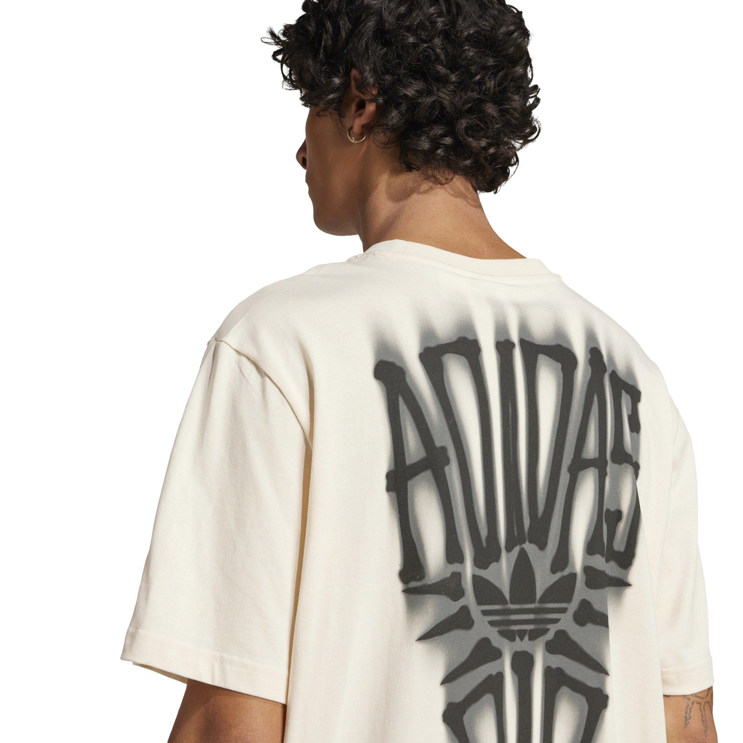 adidas Originals Men's Skeleton Back Tee -White - WHITE Thumbnail View 4