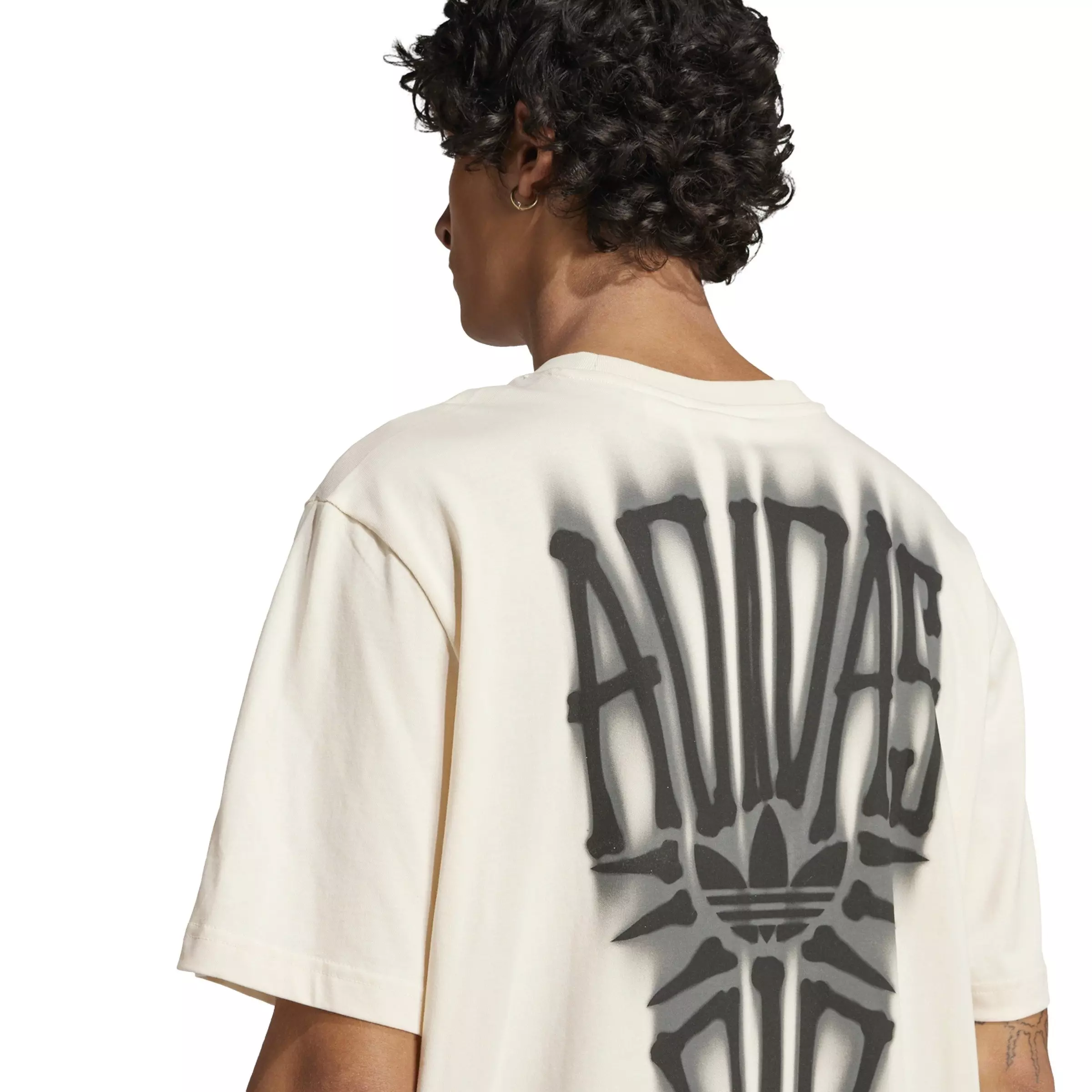 adidas Originals Men's Skeleton Back Tee -White - WHITE