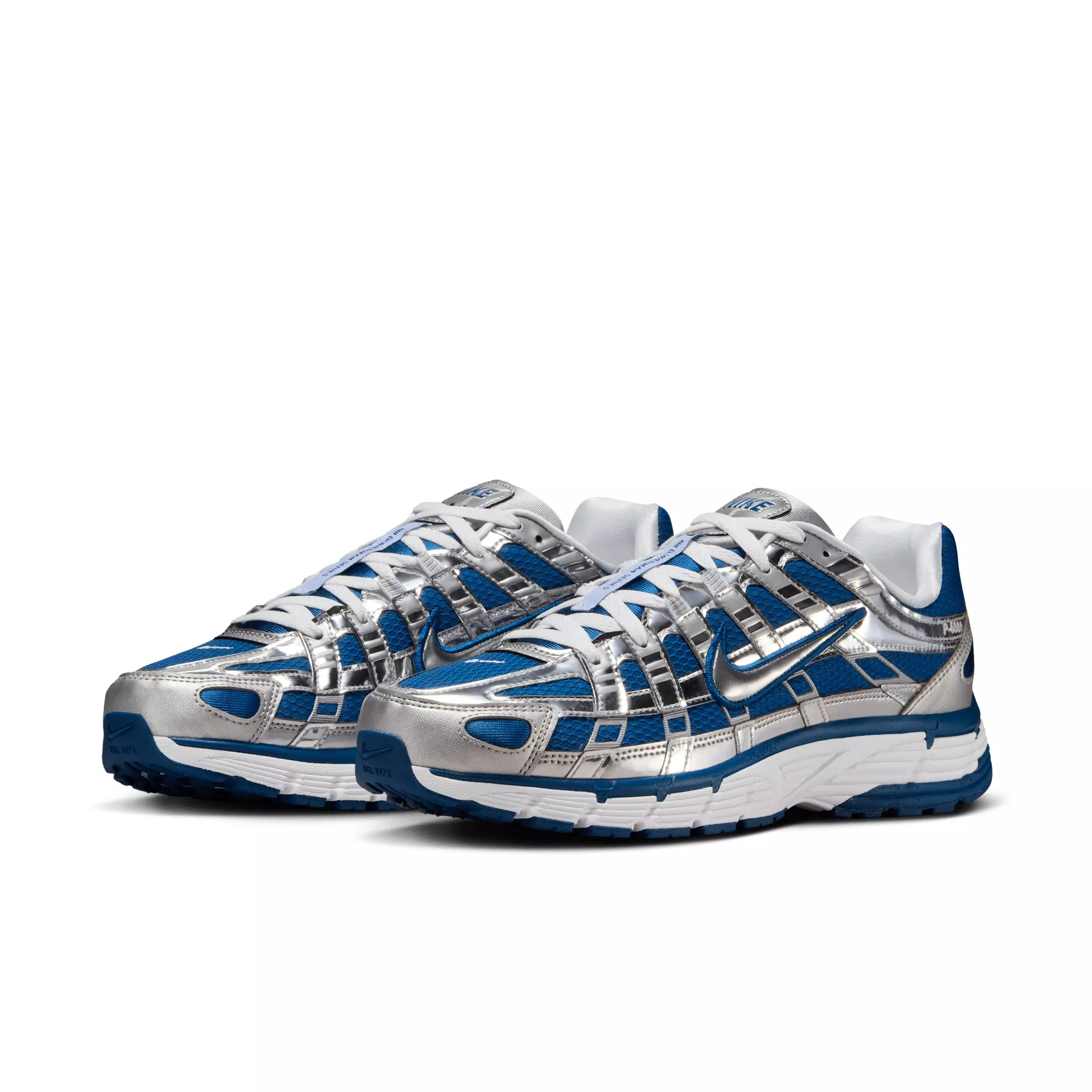 Nike P-6000 "Court Blue/White/Metallic Silver" Men's Shoe - BLUE/WHITE/SILVER