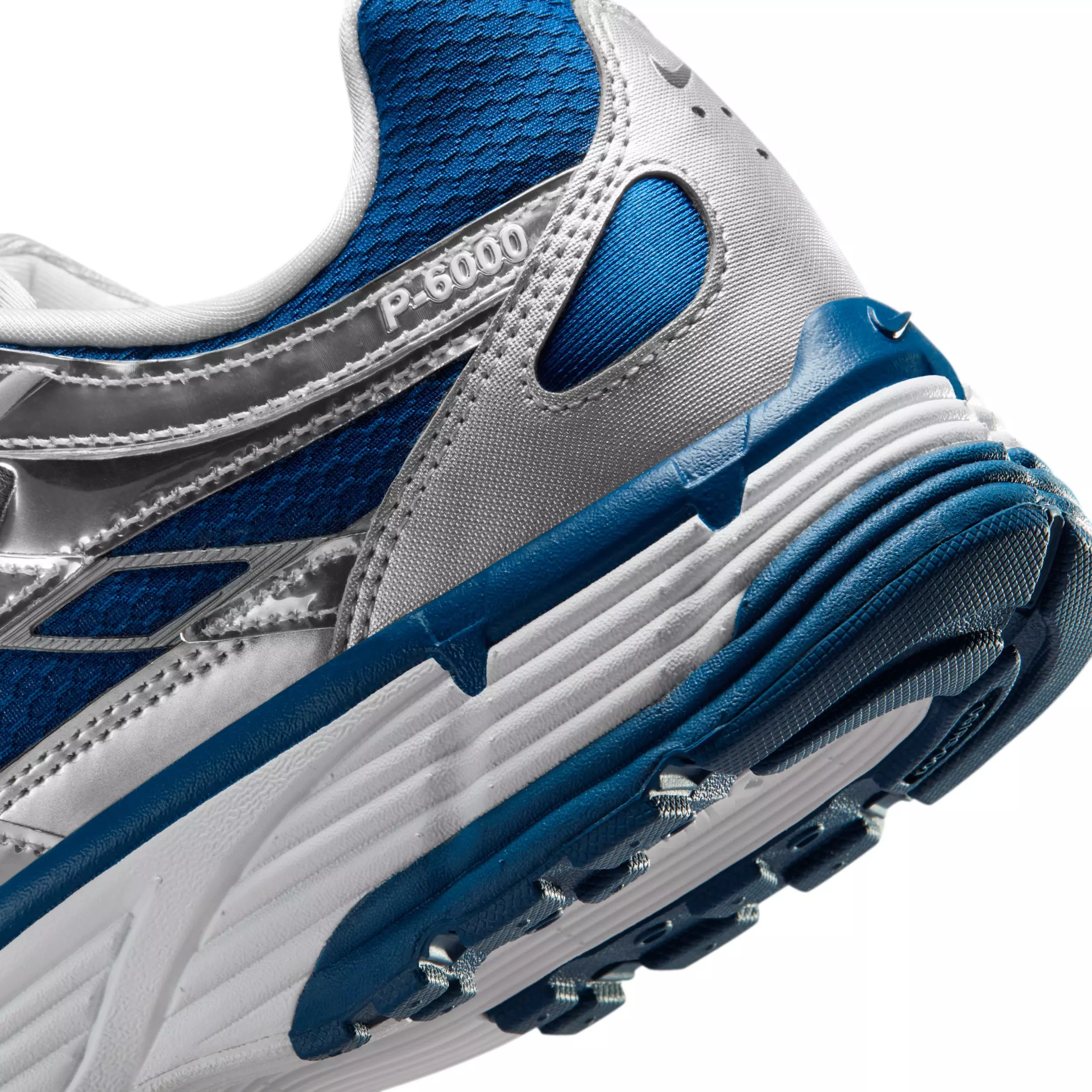 Nike P-6000 "Court Blue/White/Metallic Silver" Men's Shoe - BLUE/WHITE/SILVER