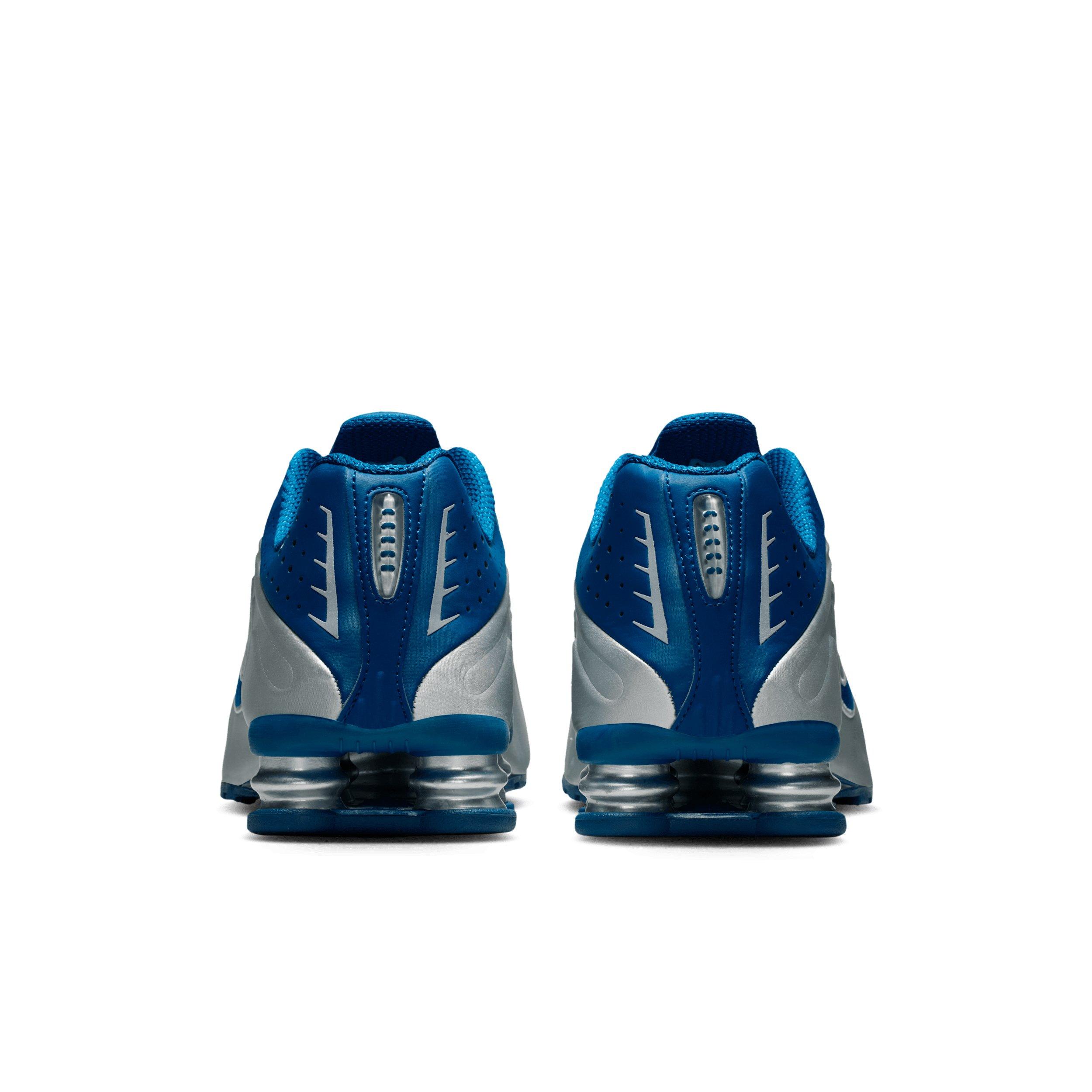 Nike Shox R4 "Court Blue/White/Metallic Silver" Men's Shoe - BLUE/WHITE/SILVER Thumbnail View 5