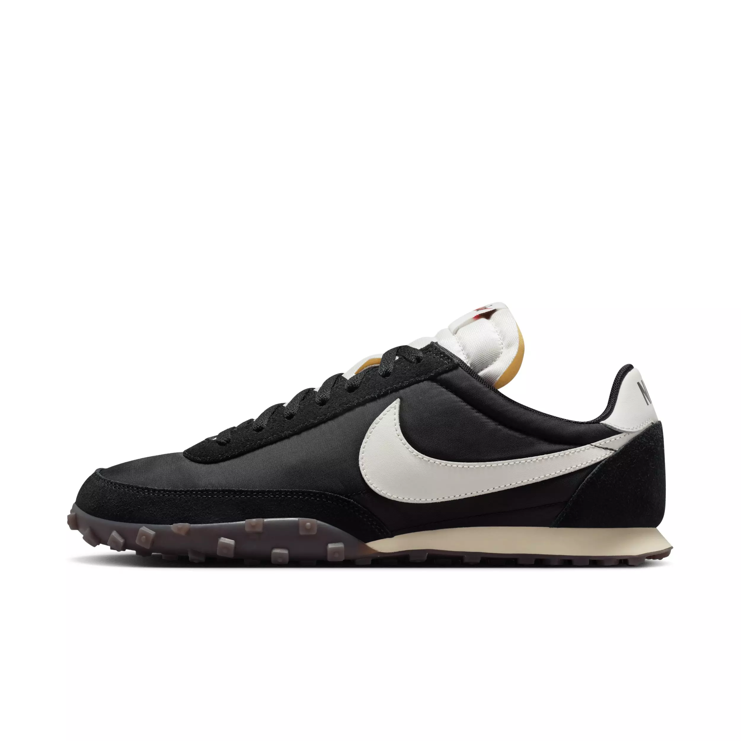 Nike Waffle Racer "Black/Coconut Milk/Gum Dark Brown/Sail" Men's Shoe - BLACK/MILK/DK BROWN/SAIL