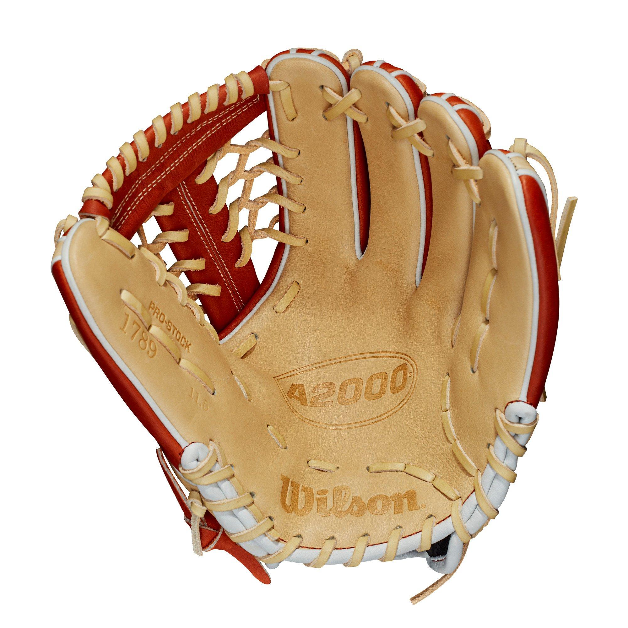 Wilson A2000 1789 11.5" Utility Baseball Glove 2021 - WHITE/TAN Thumbnail View 2