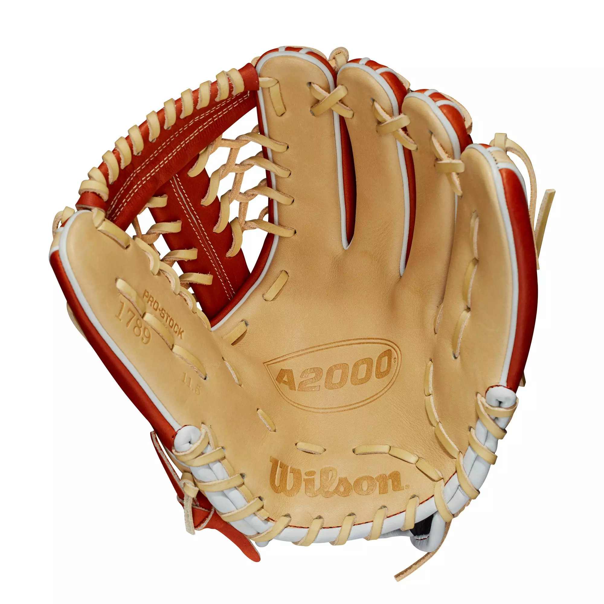 Wilson A2000 1789 11.5" Utility Baseball Glove 2021 - WHITE/TAN