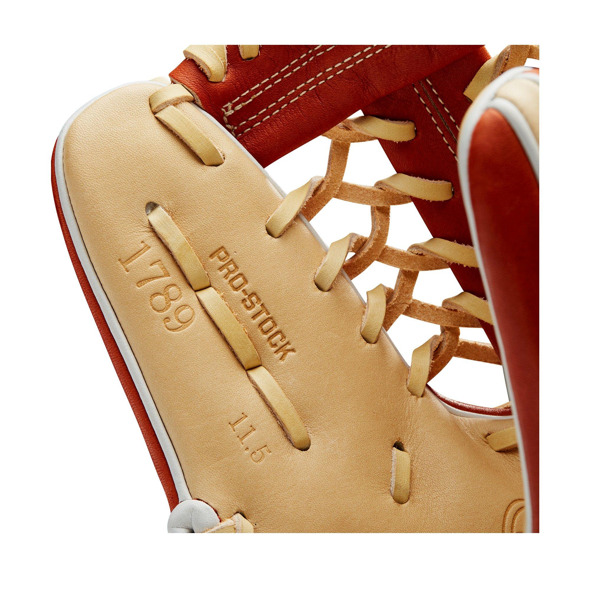 Wilson A2000 1789 11.5" Utility Baseball Glove 2021 - WHITE/TAN Thumbnail View 6
