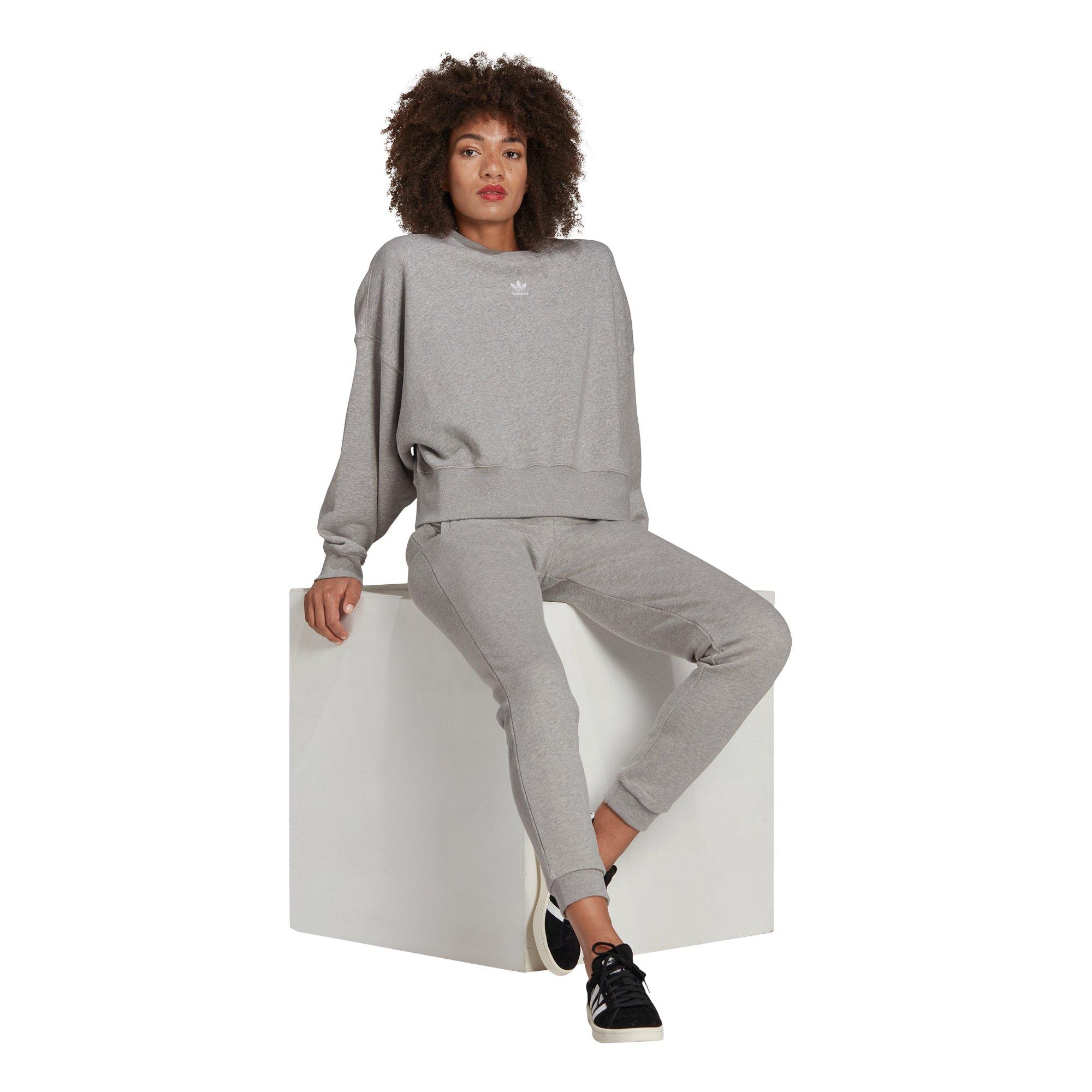 adidas Women\'s Originals Adicolor Essentials Fleece Hibbett City - Gear | Sweatshirt-Grey