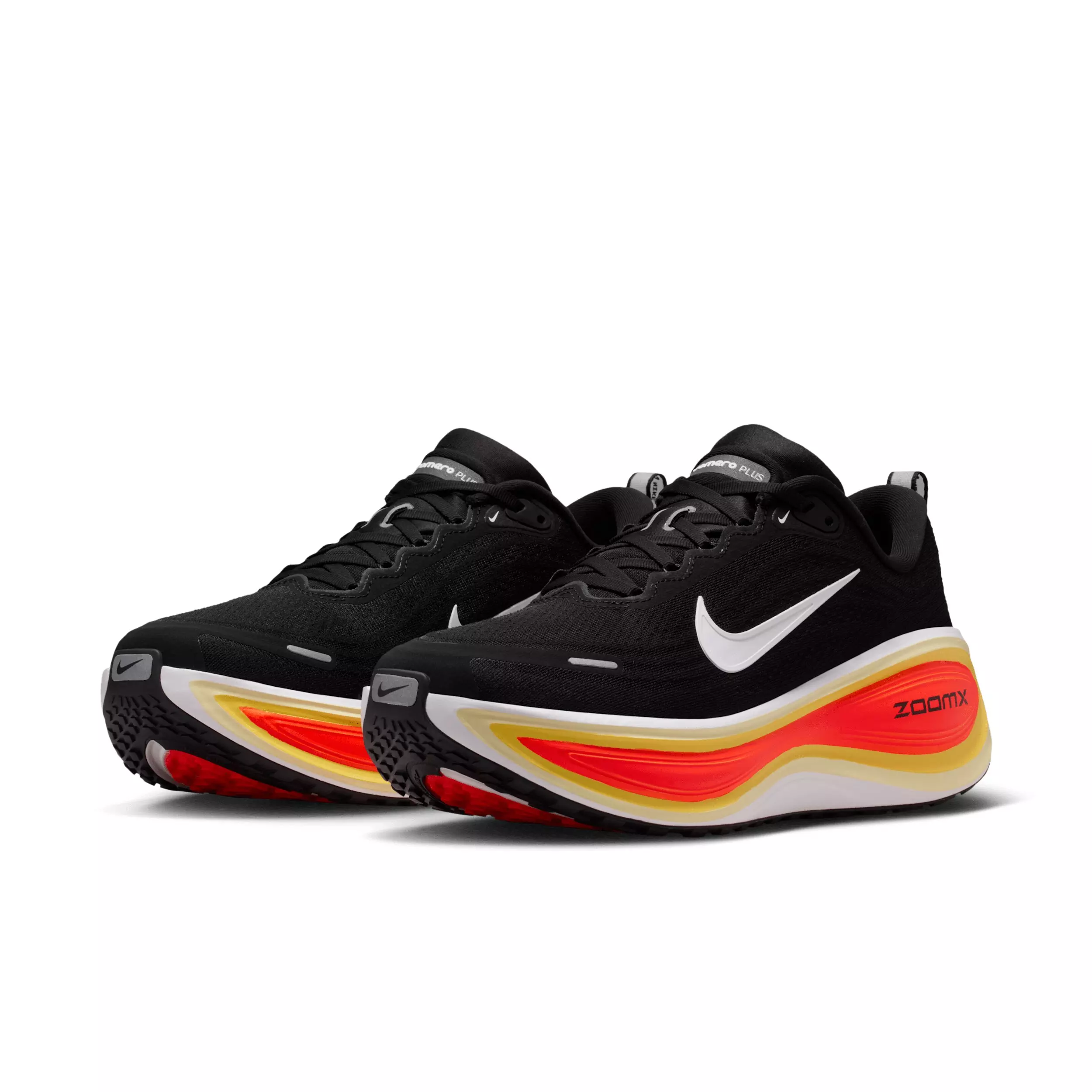 Nike Vomero Plus "Black/Bright Crimson/Sail/White" Men's Running Shoe - BLACK/CRIMSON/SAIL/WHITE