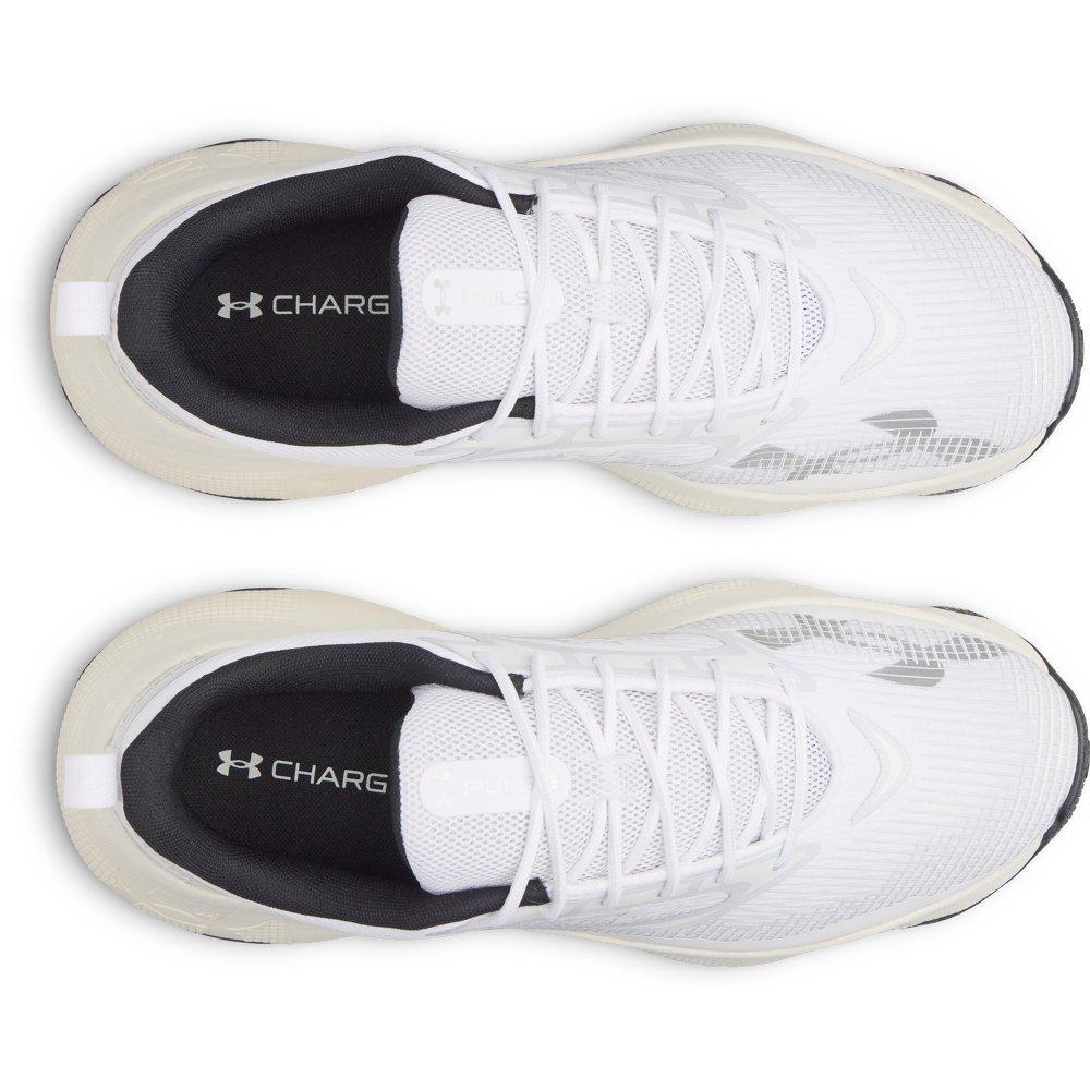 Under Armour Pulse "White/Distant Grey/Metallic Silver" Men's Shoe - WHITE/GREY/SILVER
