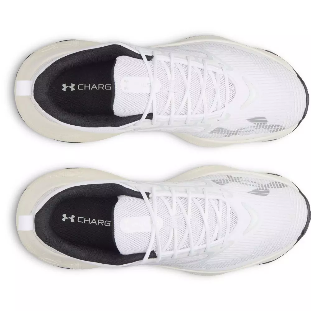 Under Armour Pulse "White/Distant Grey/Metallic Silver" Men's Shoe - WHITE/GREY/SILVER