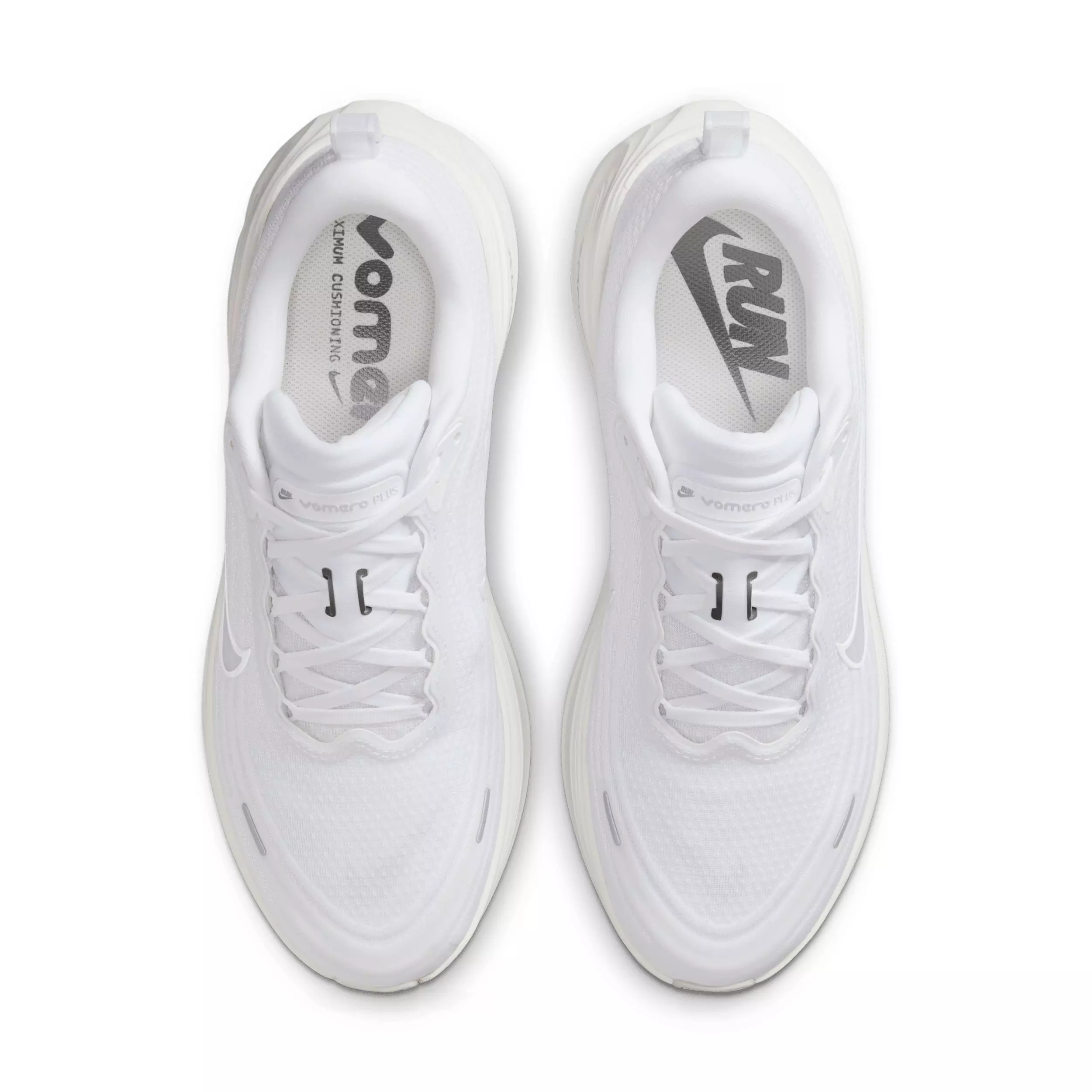 Nike Vomero Plus "White/Photon Dust/Metallic Silver/Summit White" Men's Running Shoe - WHITE/DUST/SILVER/WHITE