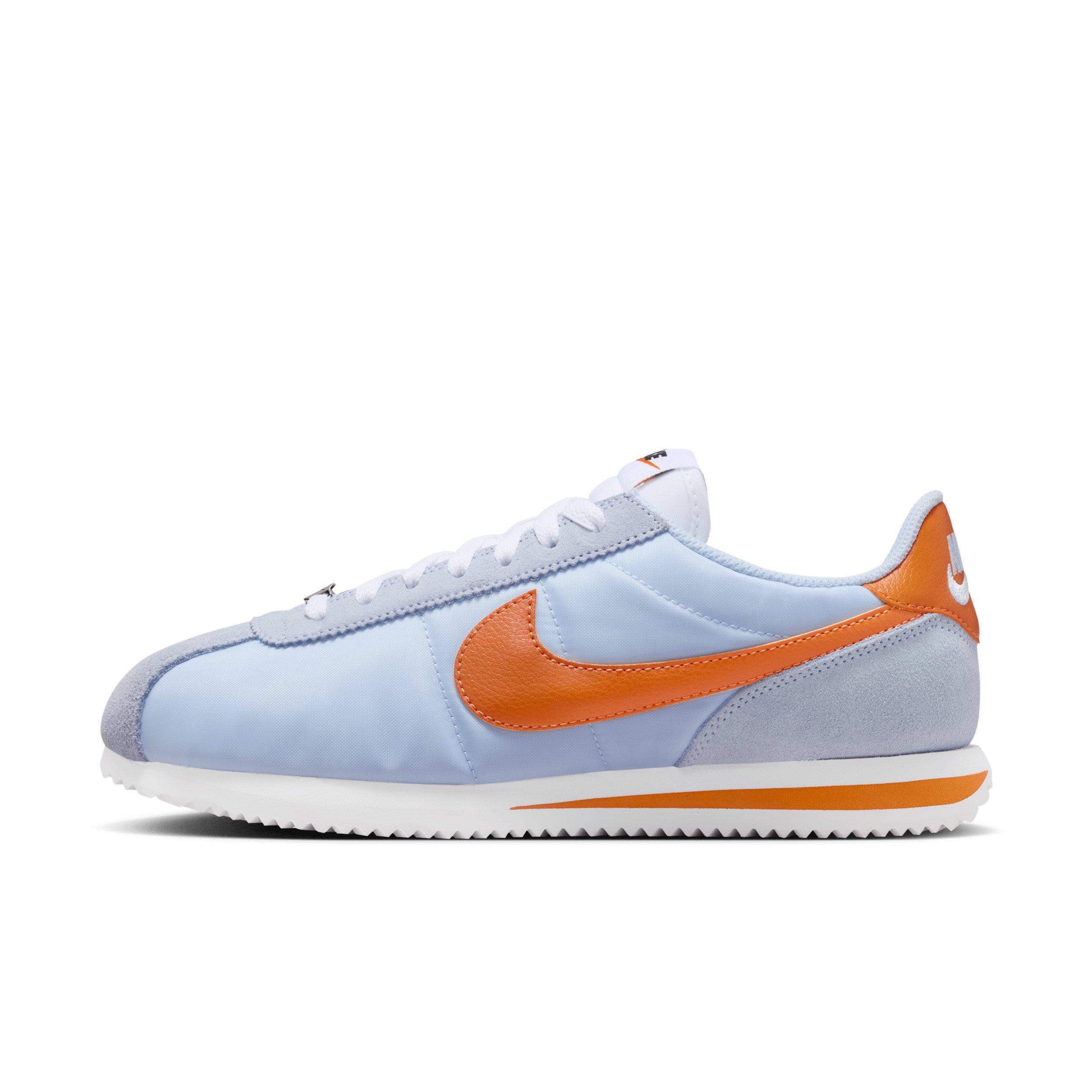 Nike Cortez Textile "Hydrogen Blue/White/Hot Curry" Women's Shoe - BLUE/WHITE/CURRY Thumbnail View 2