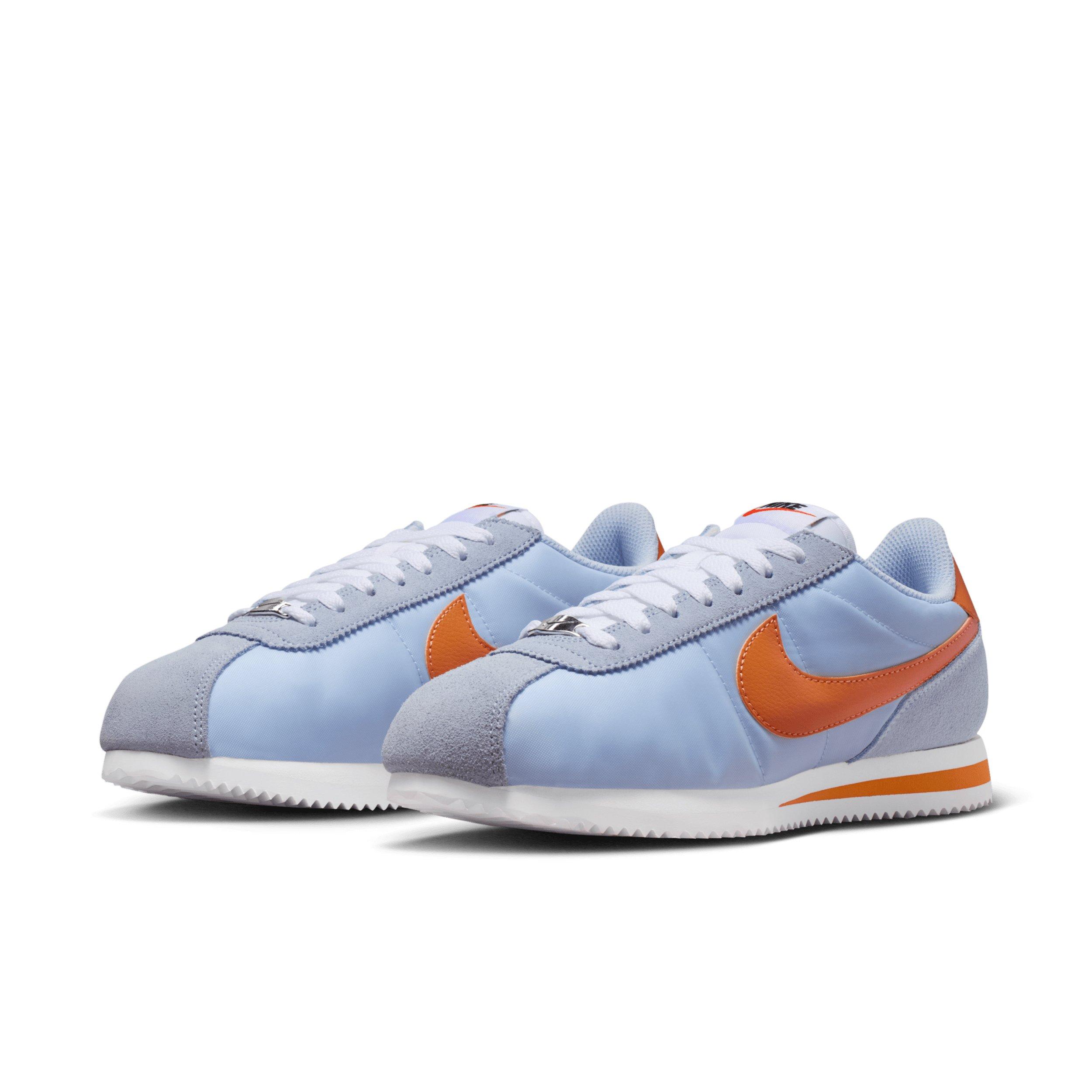 Nike Cortez Textile "Hydrogen Blue/White/Hot Curry" Women's Shoe - BLUE/WHITE/CURRY Thumbnail View 3