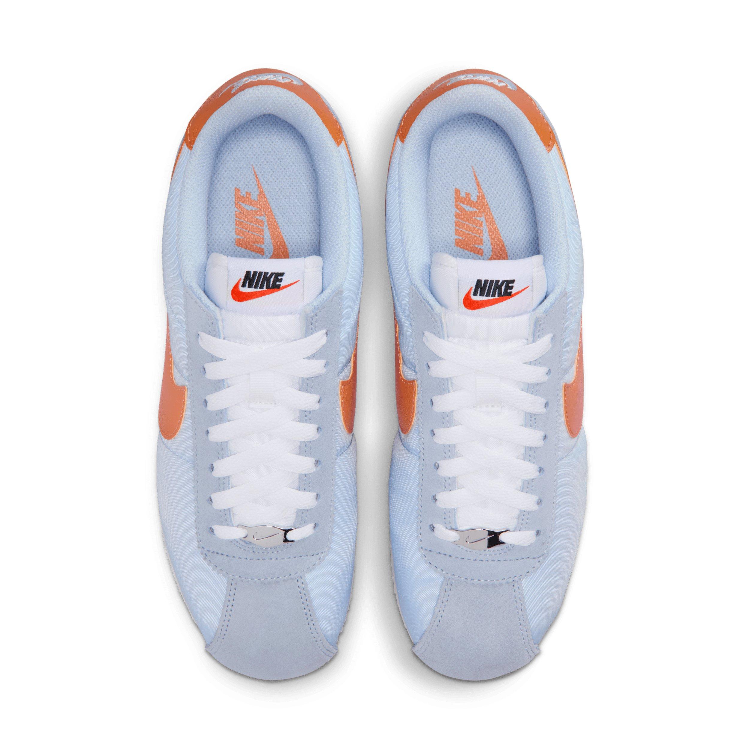 Nike Cortez Textile "Hydrogen Blue/White/Hot Curry" Women's Shoe - BLUE/WHITE/CURRY Thumbnail View 4