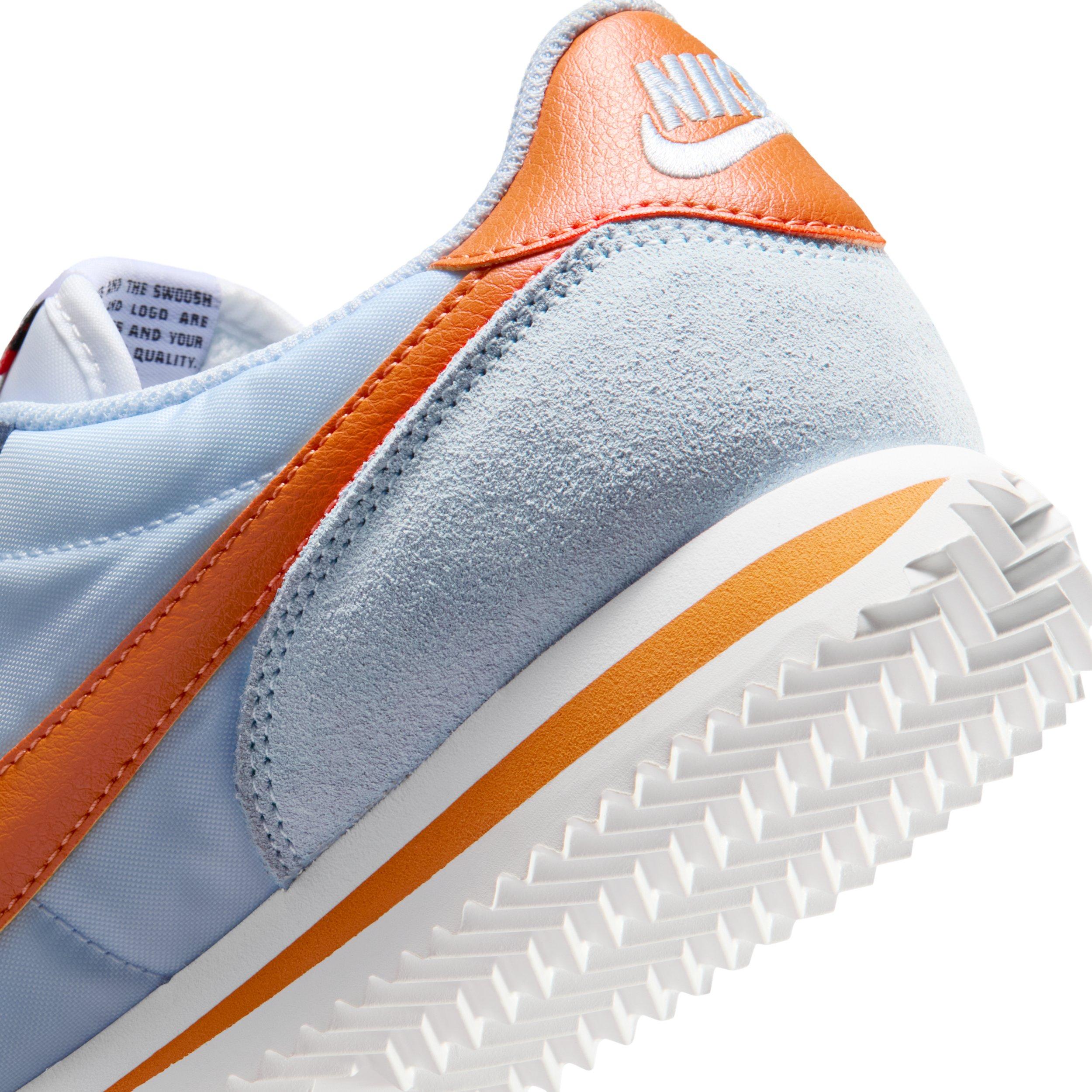 Nike Cortez Textile "Hydrogen Blue/White/Hot Curry" Women's Shoe - BLUE/WHITE/CURRY Thumbnail View 8