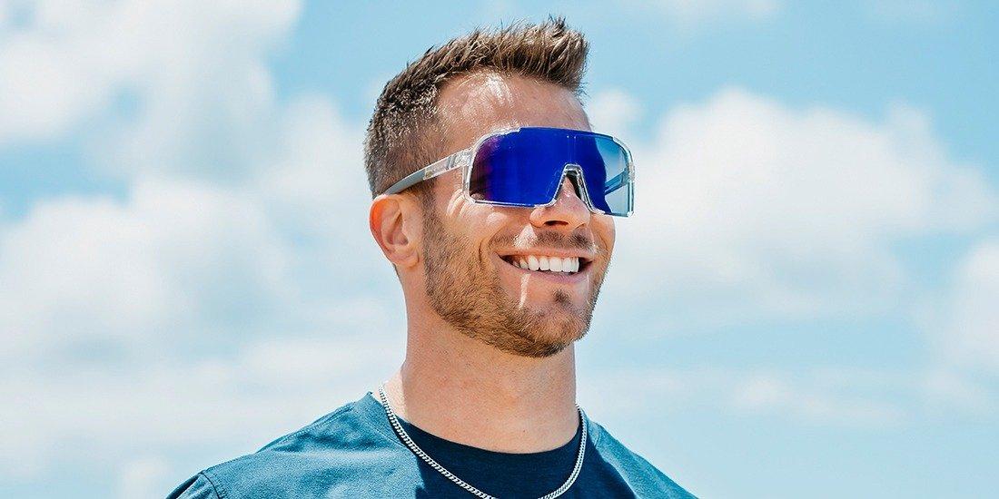 Blenders Expos&eacute; Wave Dover Sunglasses - DK BLUE Thumbnail View 5
