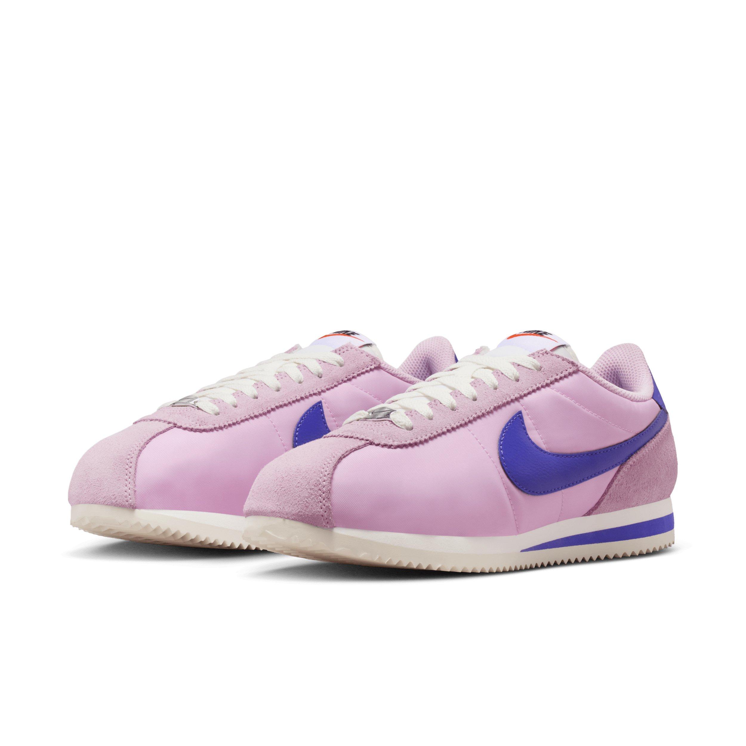 Nike Cortez Textile "Light Arctic Pink/Sail/Paramount Blue" Women's Shoe - LT PINK/SAIL/BLUE Thumbnail View 3