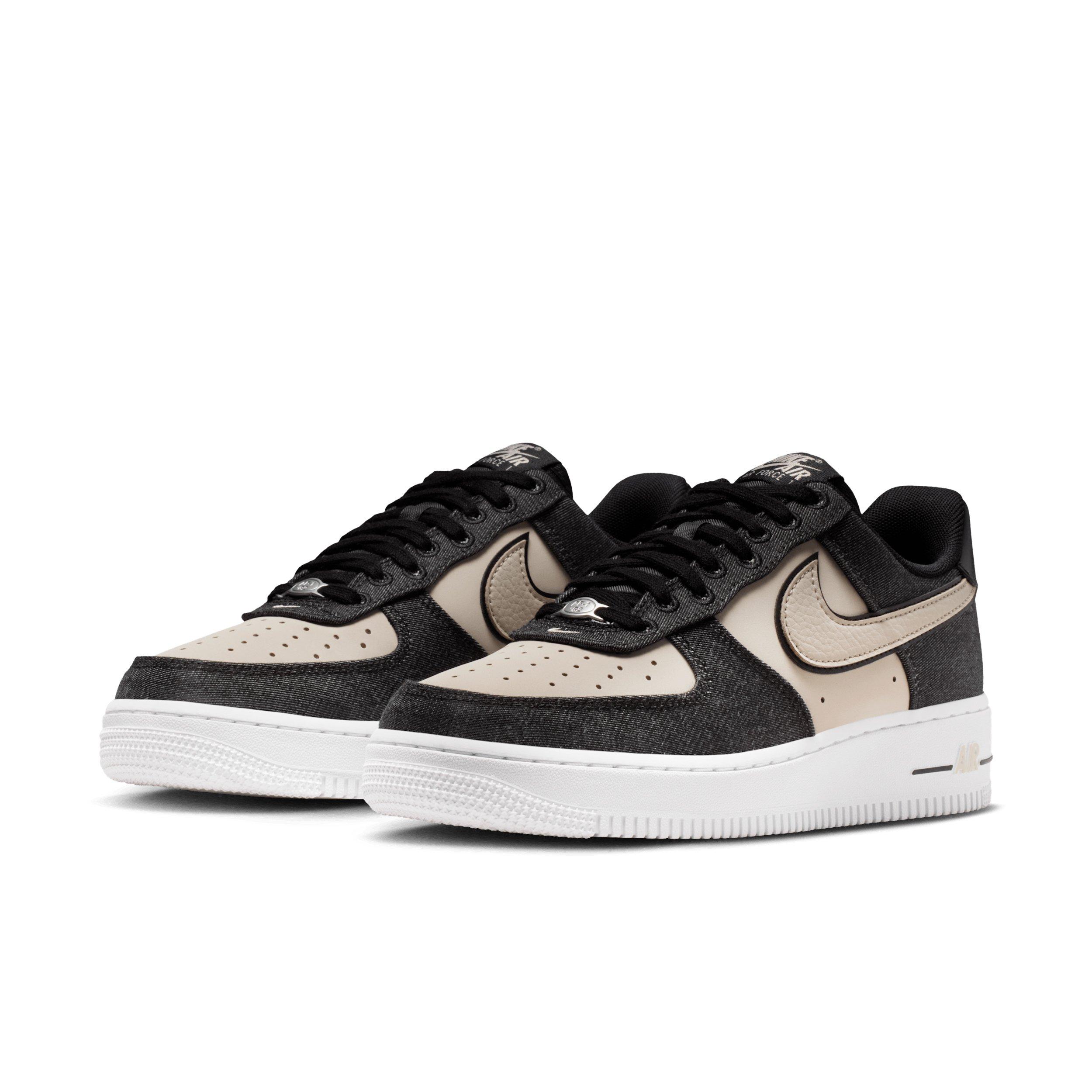 Nike Air Force 1 '07 SE "Black/White/Metallic Silver/Net" Women's Shoe - BLACK/WHITE/SILVER/NET Thumbnail View 3