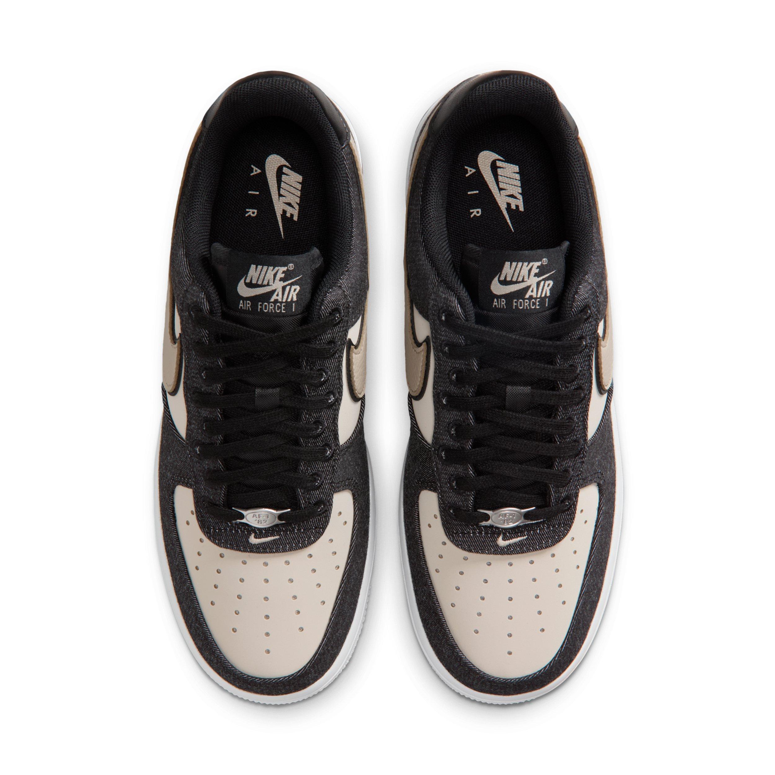 Nike Air Force 1 '07 SE "Black/White/Metallic Silver/Net" Women's Shoe - BLACK/WHITE/SILVER/NET Thumbnail View 4