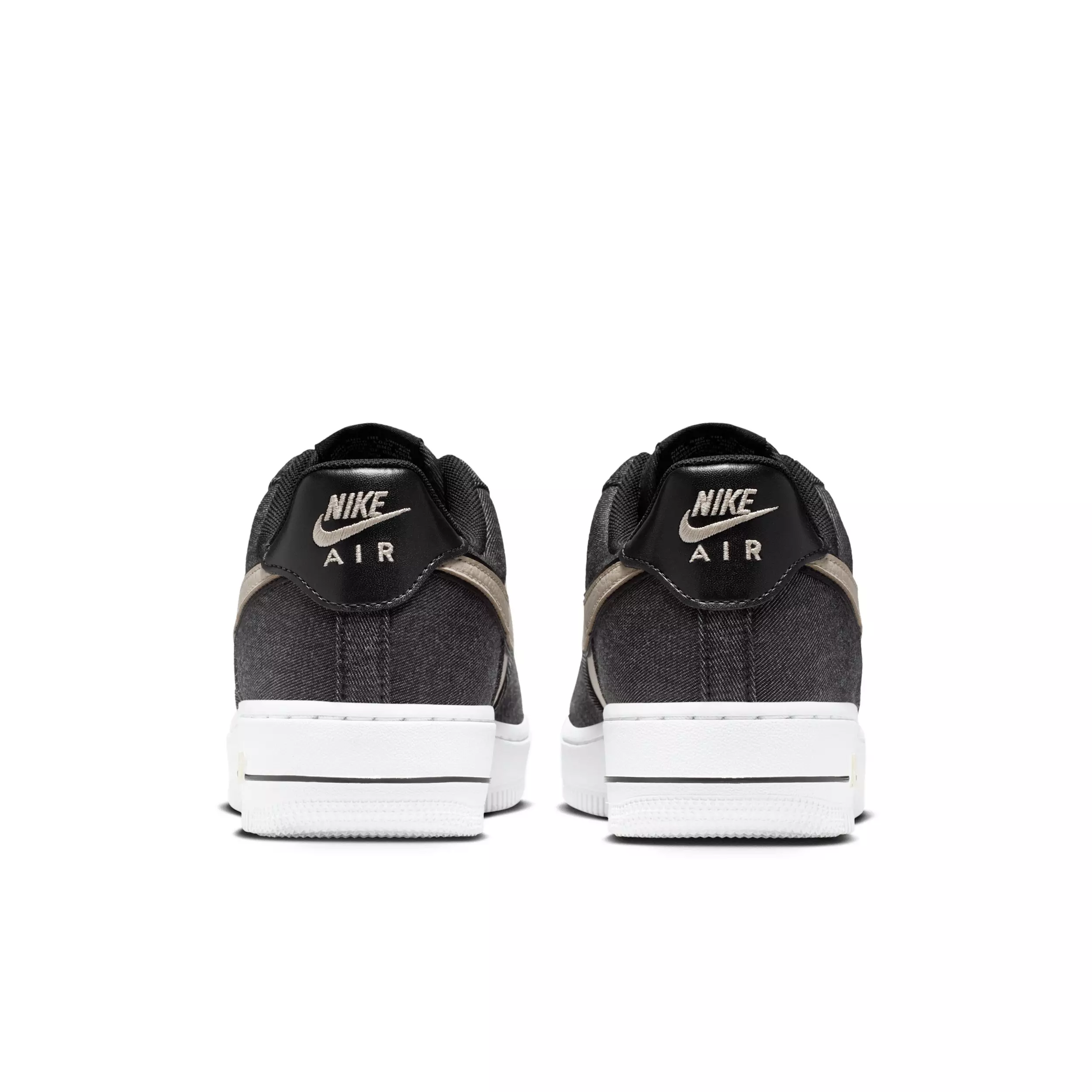 Nike Air Force 1 '07 SE "Black/White/Metallic Silver/Net" Women's Shoe - BLACK/WHITE/SILVER/NET