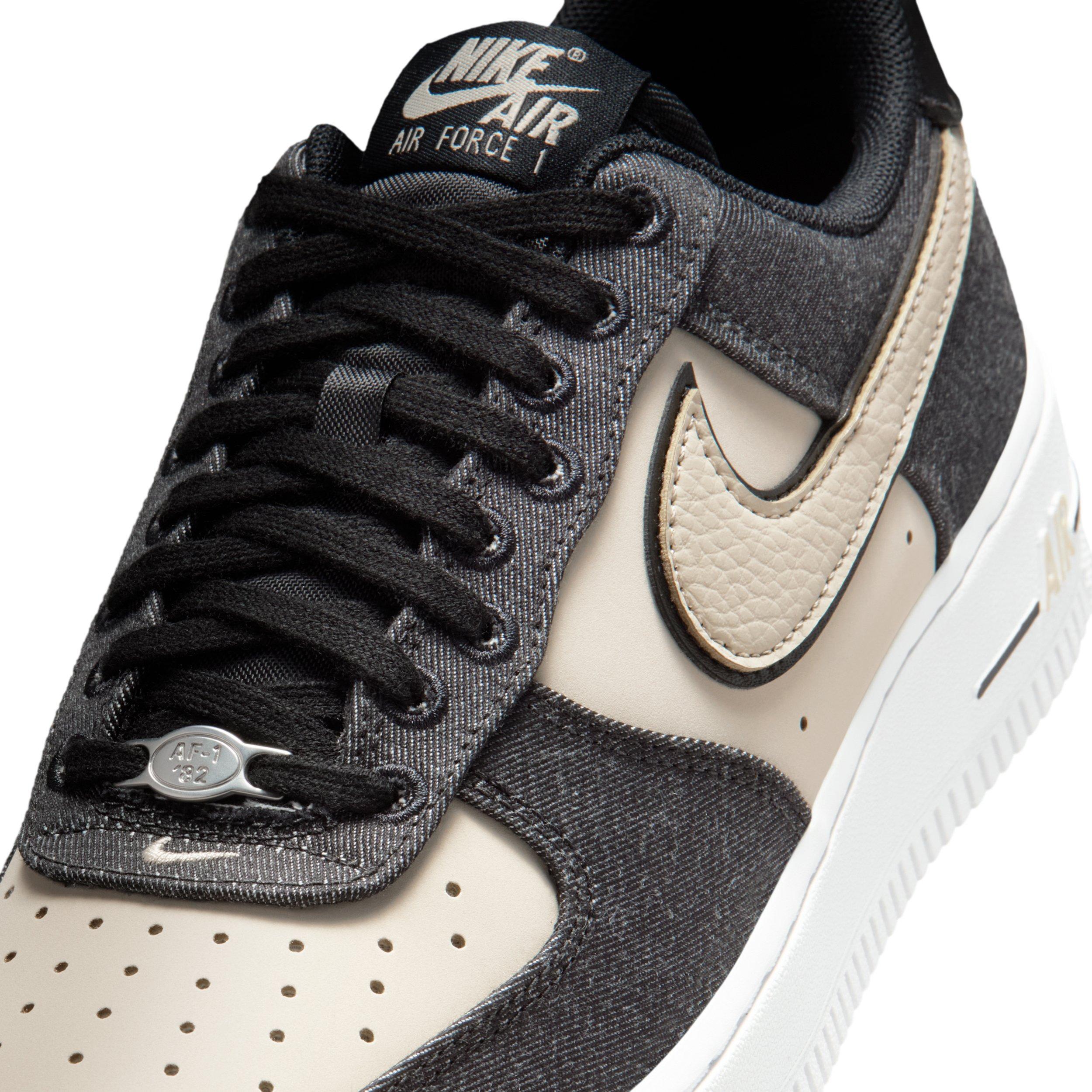 Nike Air Force 1 '07 SE "Black/White/Metallic Silver/Net" Women's Shoe - BLACK/WHITE/SILVER/NET Thumbnail View 7