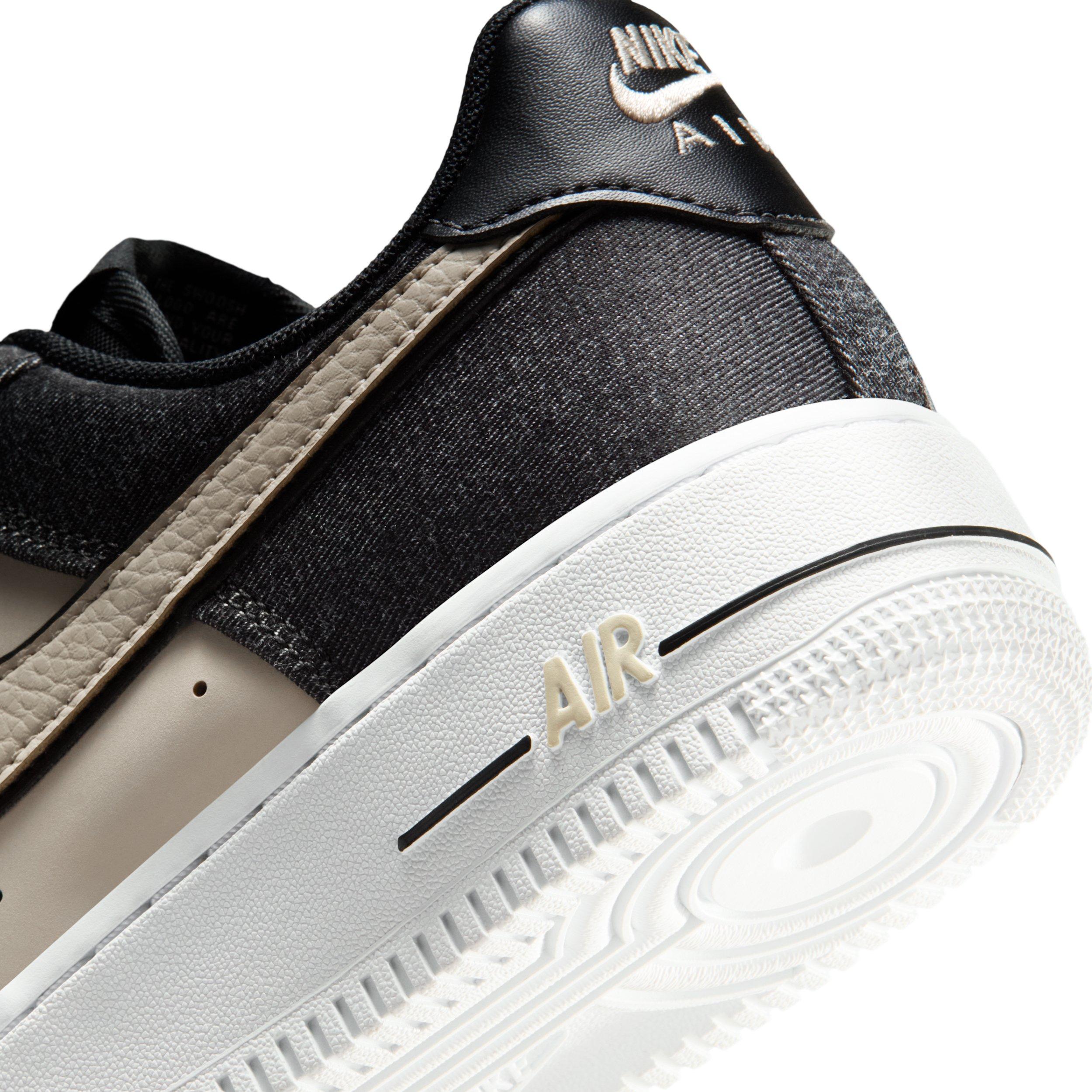 Nike Air Force 1 '07 SE "Black/White/Metallic Silver/Net" Women's Shoe - BLACK/WHITE/SILVER/NET Thumbnail View 8