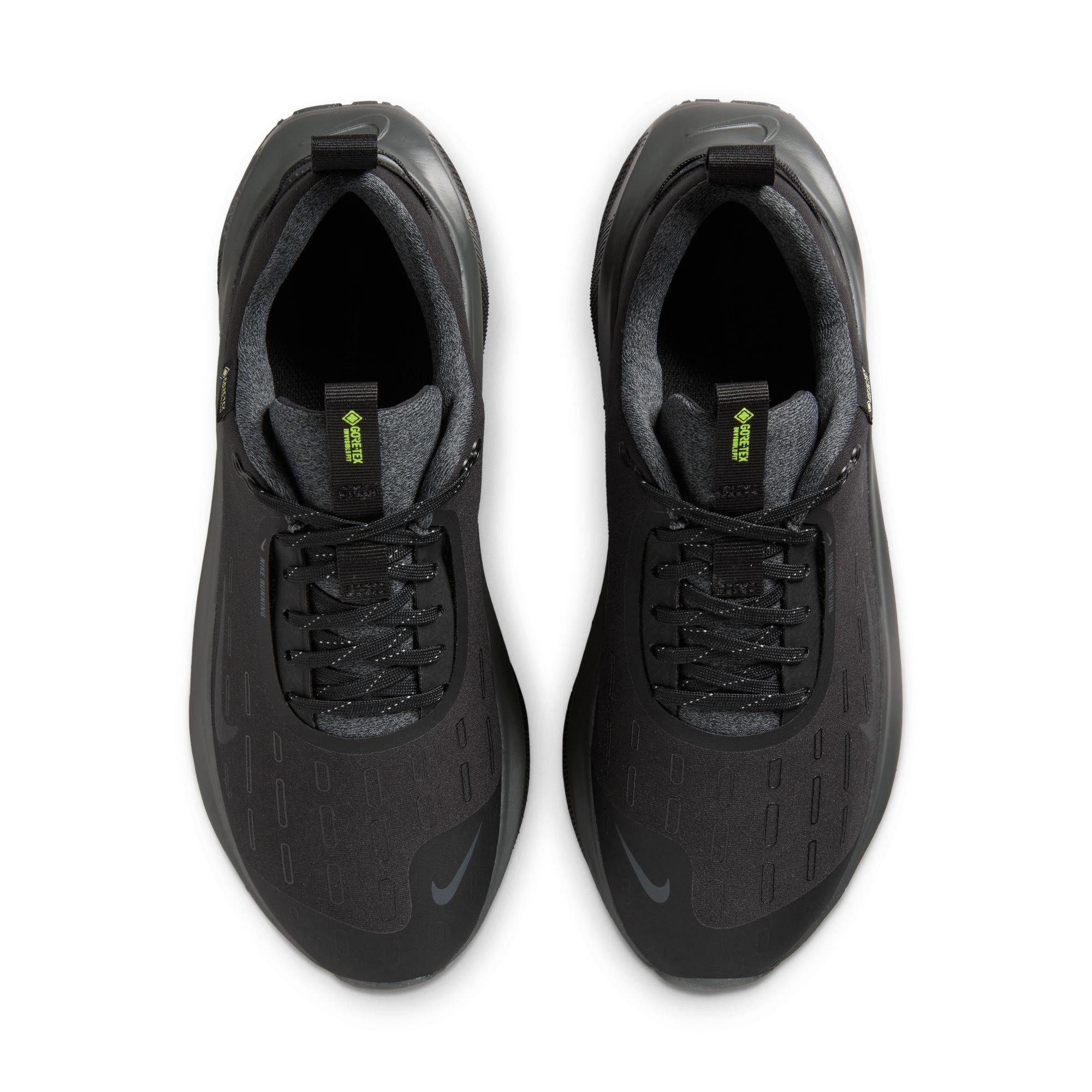 Nike InfinityRN 4 GORE-TEX "Black/Volt/Dark Grey/Anthracite" Women's Running Shoe - BLACK/VOLT/DK GREY/ANTHRACITE Thumbnail View 4