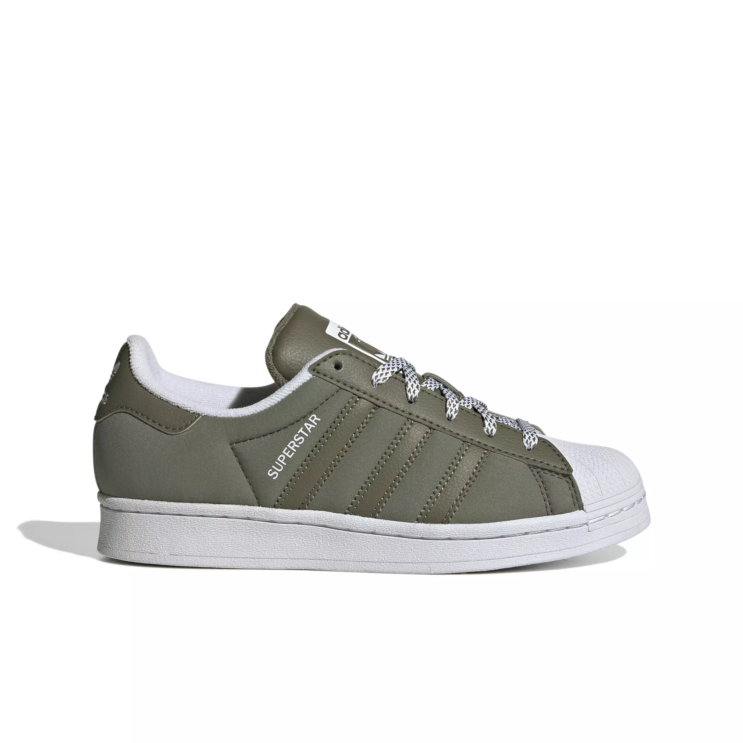 adidas Originals Superstar "Olive Strata/Olive Strata/Ftwr White" Grade School Boys' Shoe - OLIVE/OLIVE/WHITE