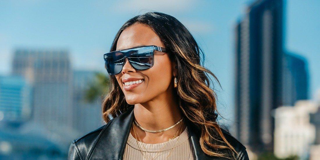 Blenders SciFi Deep Blue Sunglasses - BLUE Thumbnail View 5